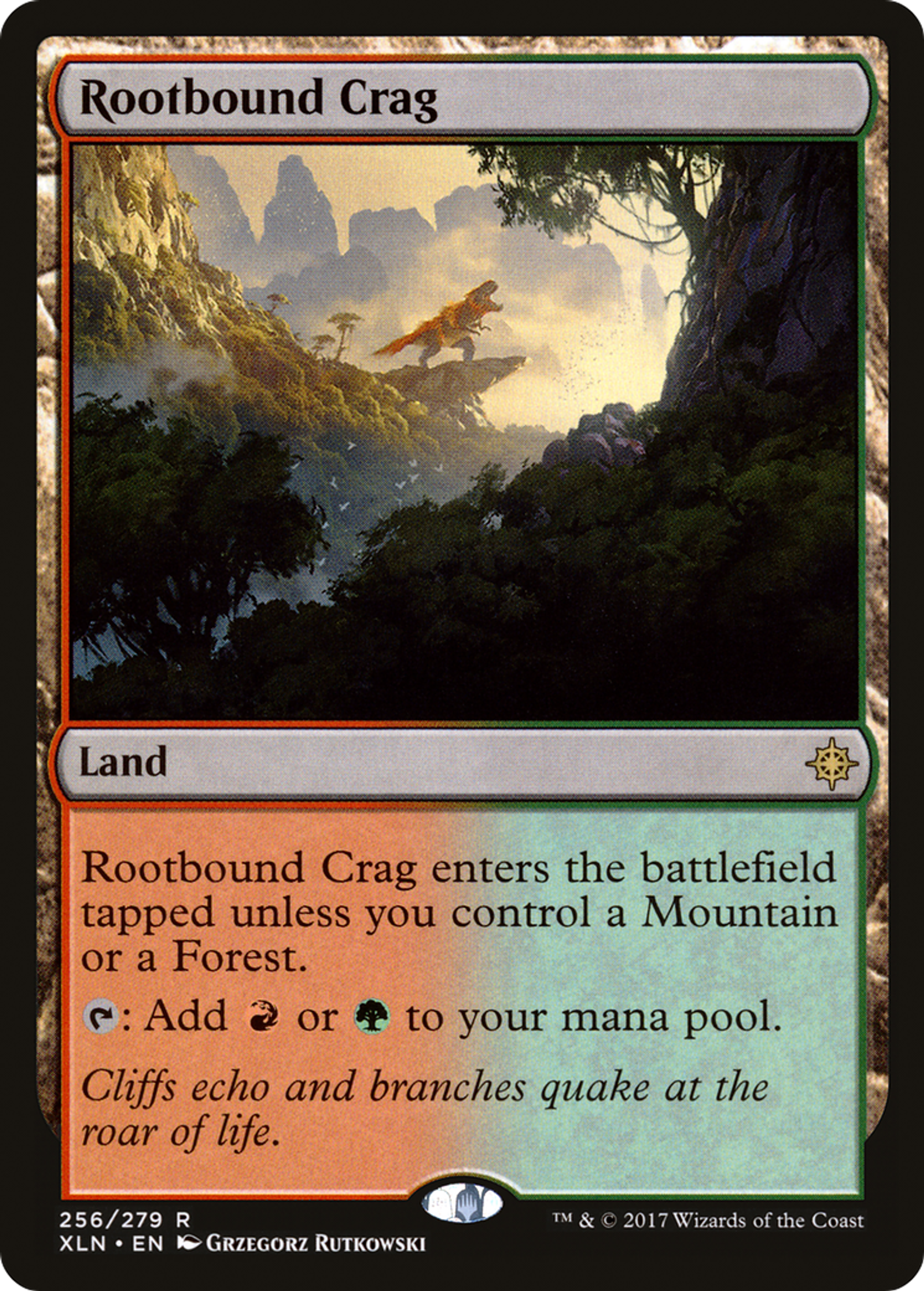 Rootbound Crag — Ixalan — Magic: The Gathering