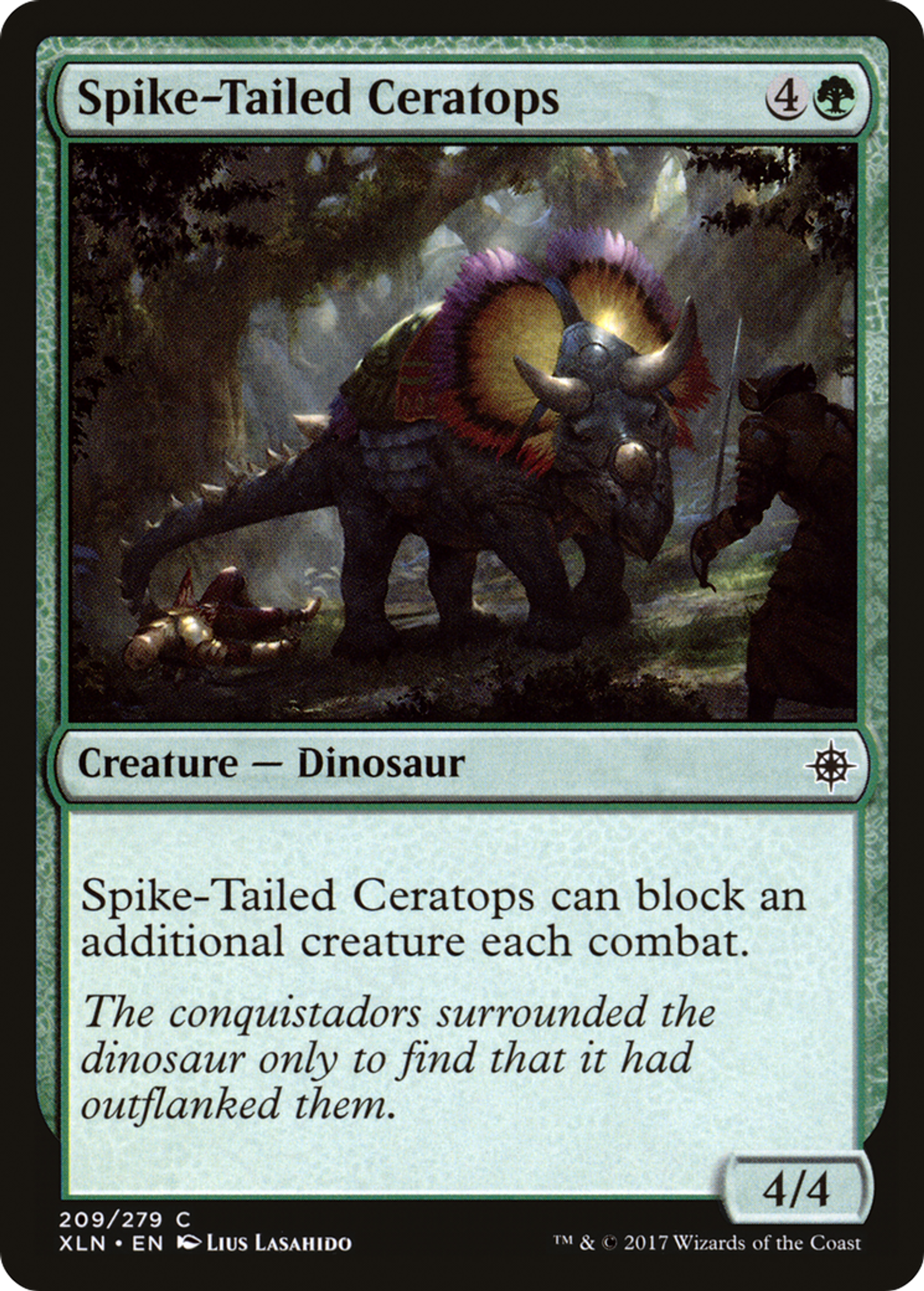 Cératops à la queue épineuse — Ixalan — Magic: The Gathering