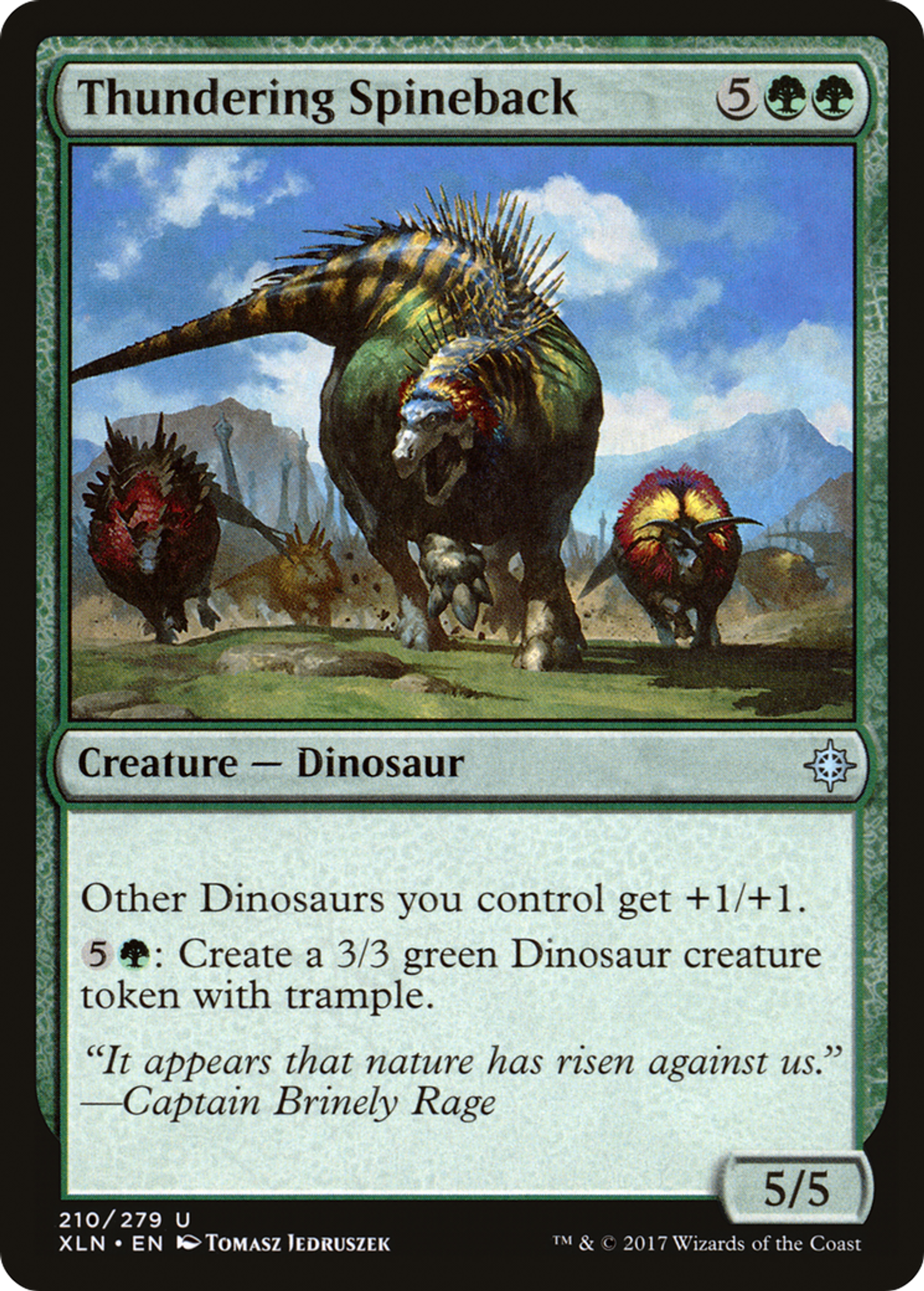 Thundering Spineback — Ixalan — Magic: The Gathering