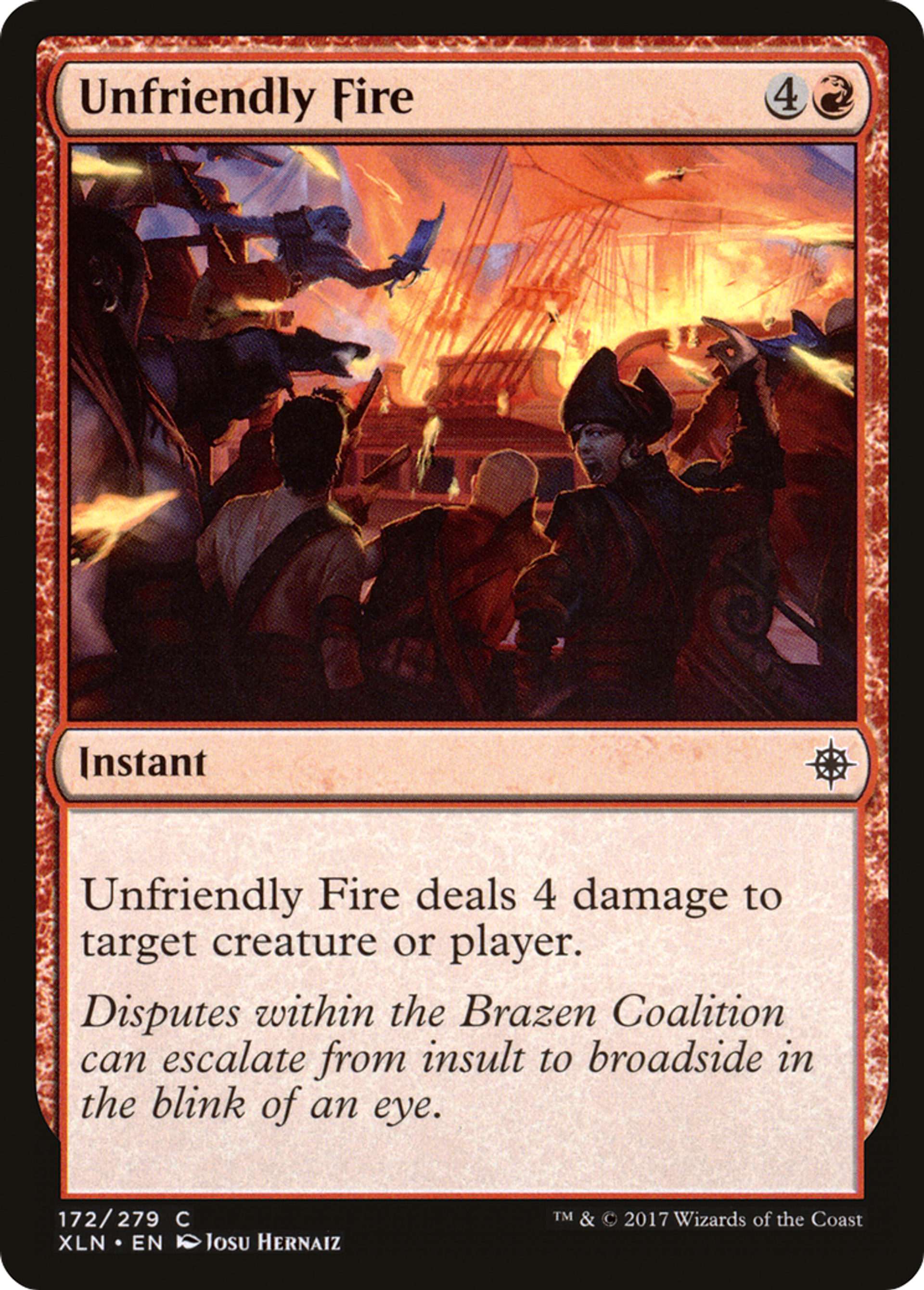 Unfriendly Fire — Ixalan — Magic: The Gathering