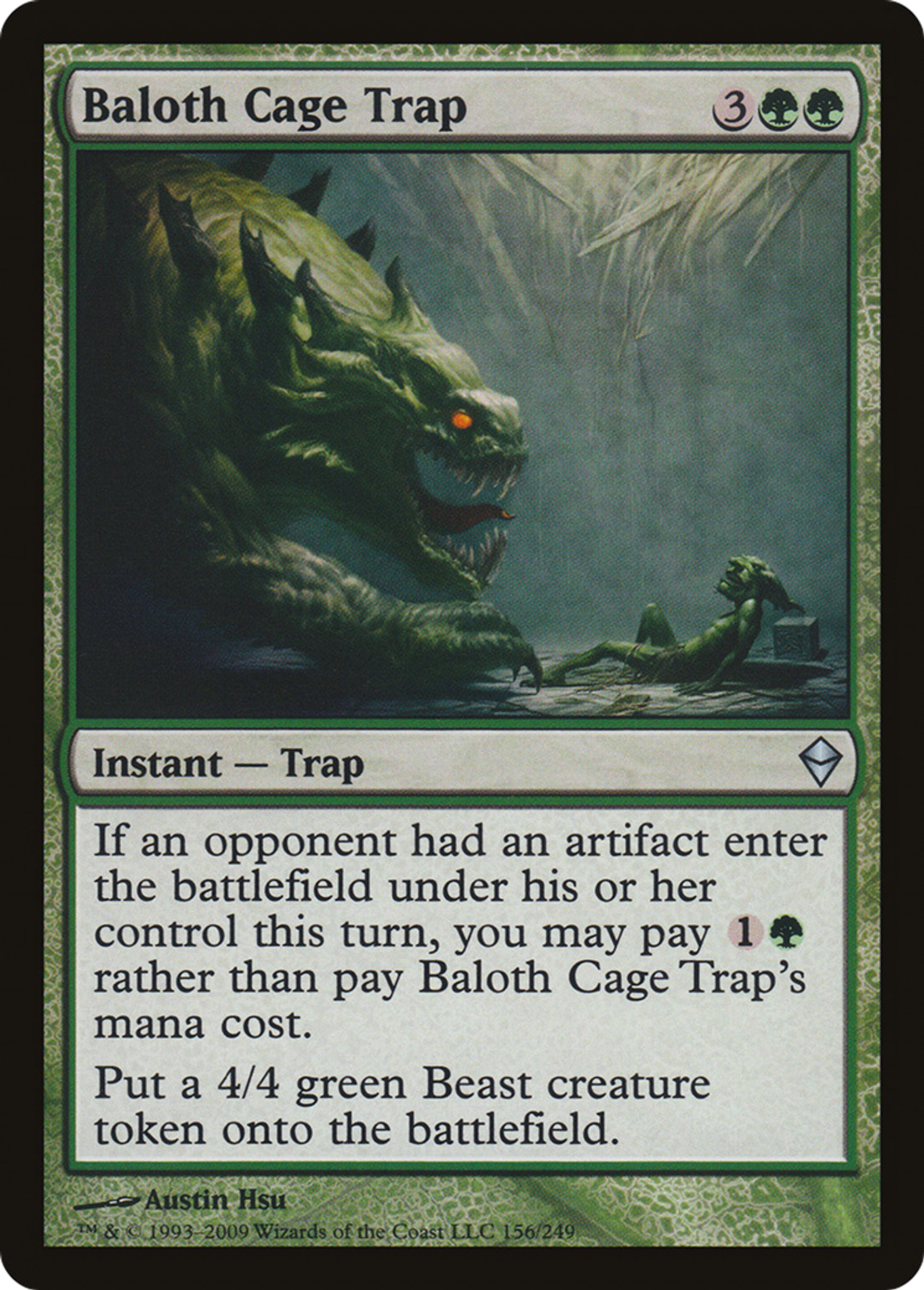 Baloth Cage Trap — Zendikar — Magic: The Gathering