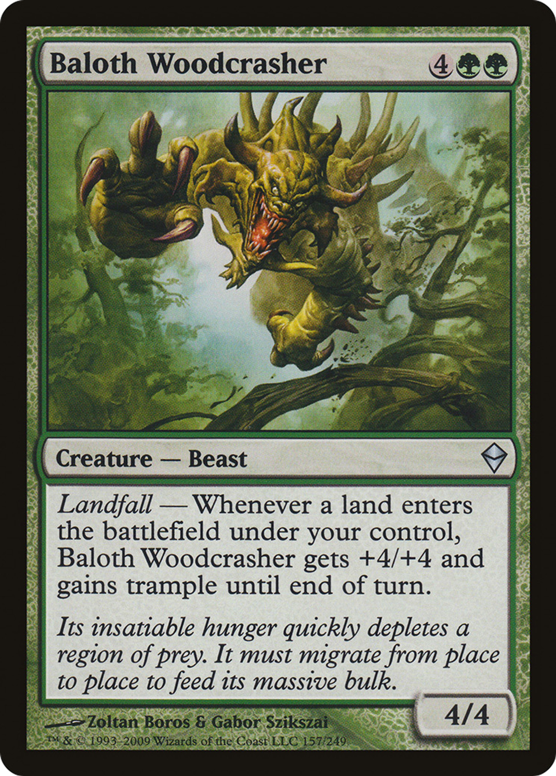 Baloth Woodcrasher — Zendikar — Magic: The Gathering