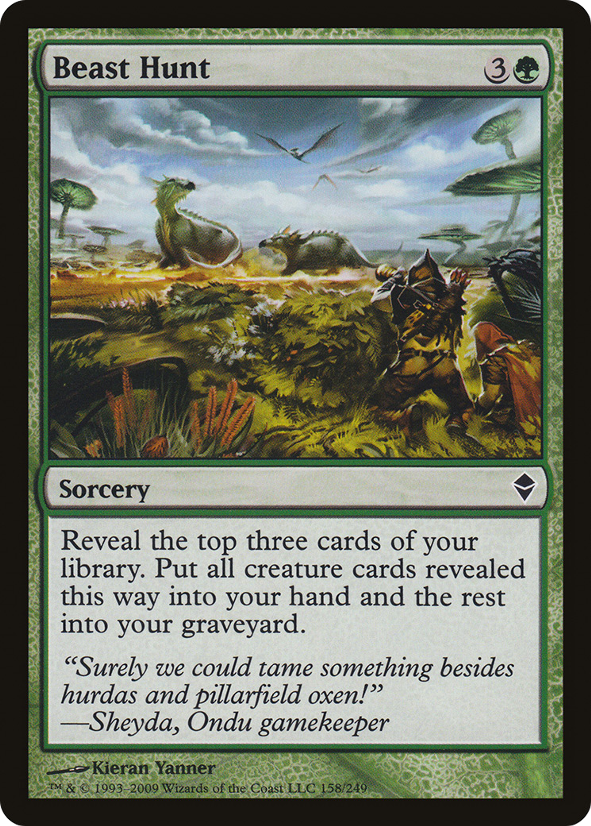 Beast Hunt — Zendikar — Magic: The Gathering