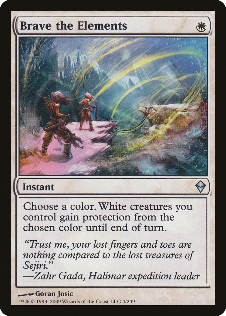 Brave the Elements — Zendikar — Magic: The Gathering