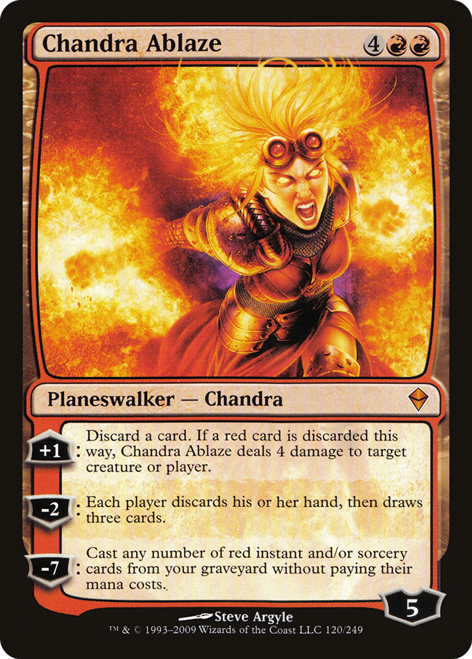 Chandra Ablaze — Zendikar — Magic: The Gathering
