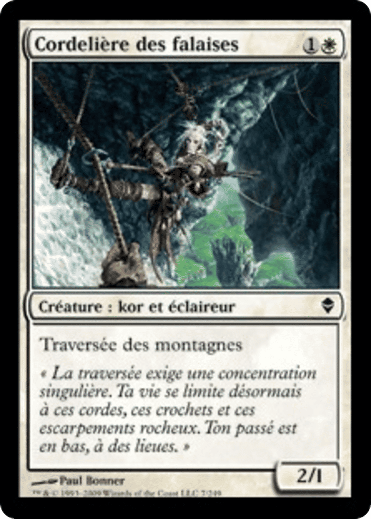 Cordelière des falaises — Zendikar — Magic: The Gathering