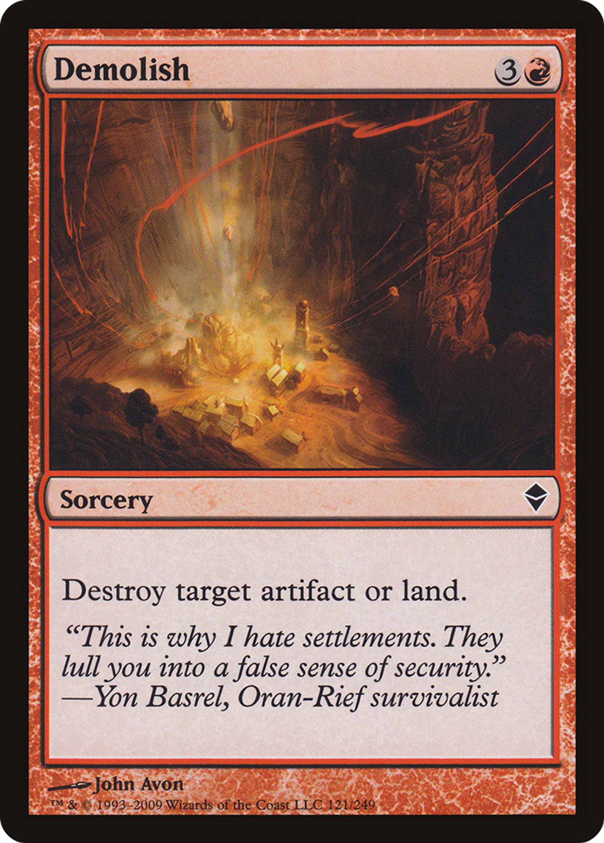 Demolish — Zendikar — Magic: The Gathering