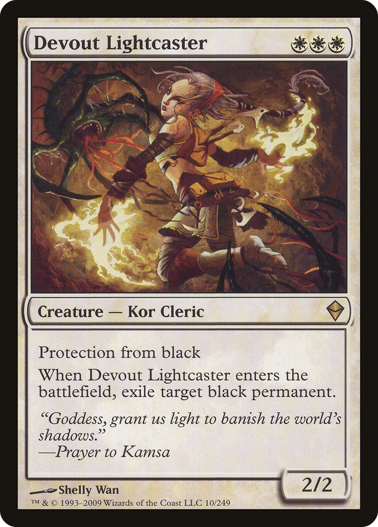Devout Lightcaster — Zendikar — Magic: The Gathering