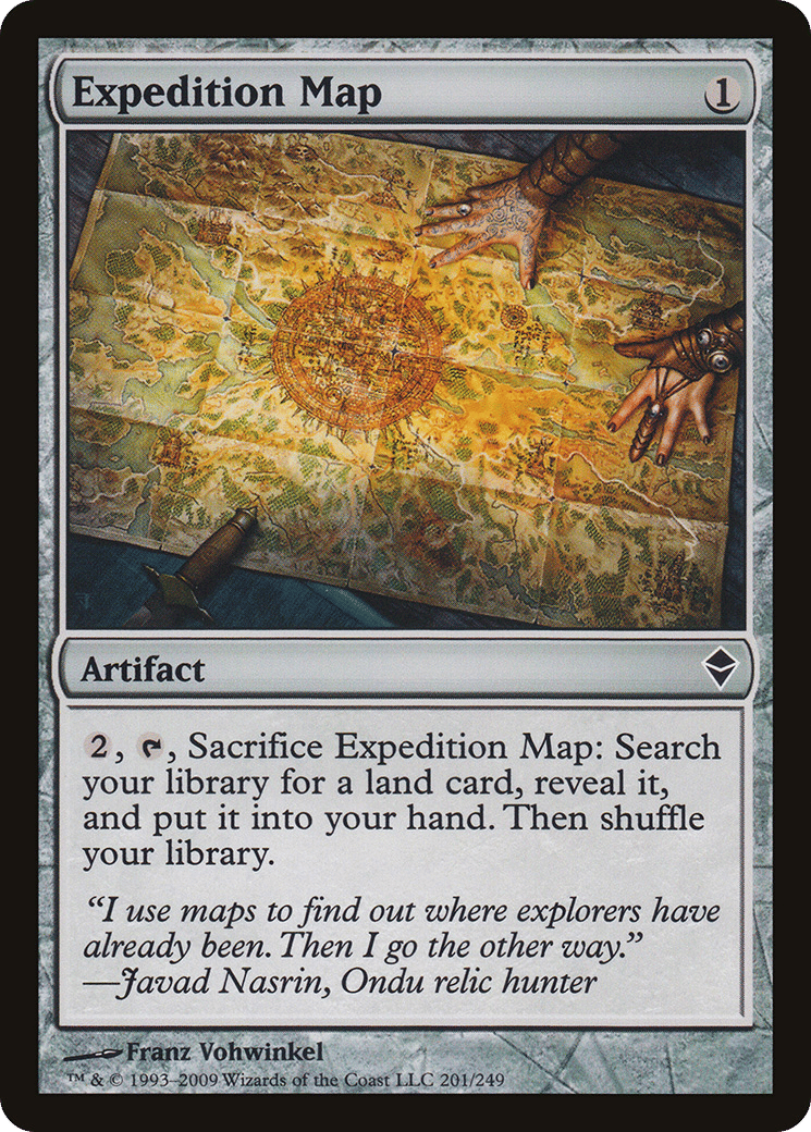 Expedition Map — Zendikar — Magic: The Gathering