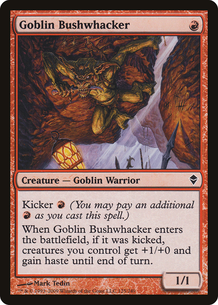 Goblin Bushwhacker — Zendikar — Magic: The Gathering
