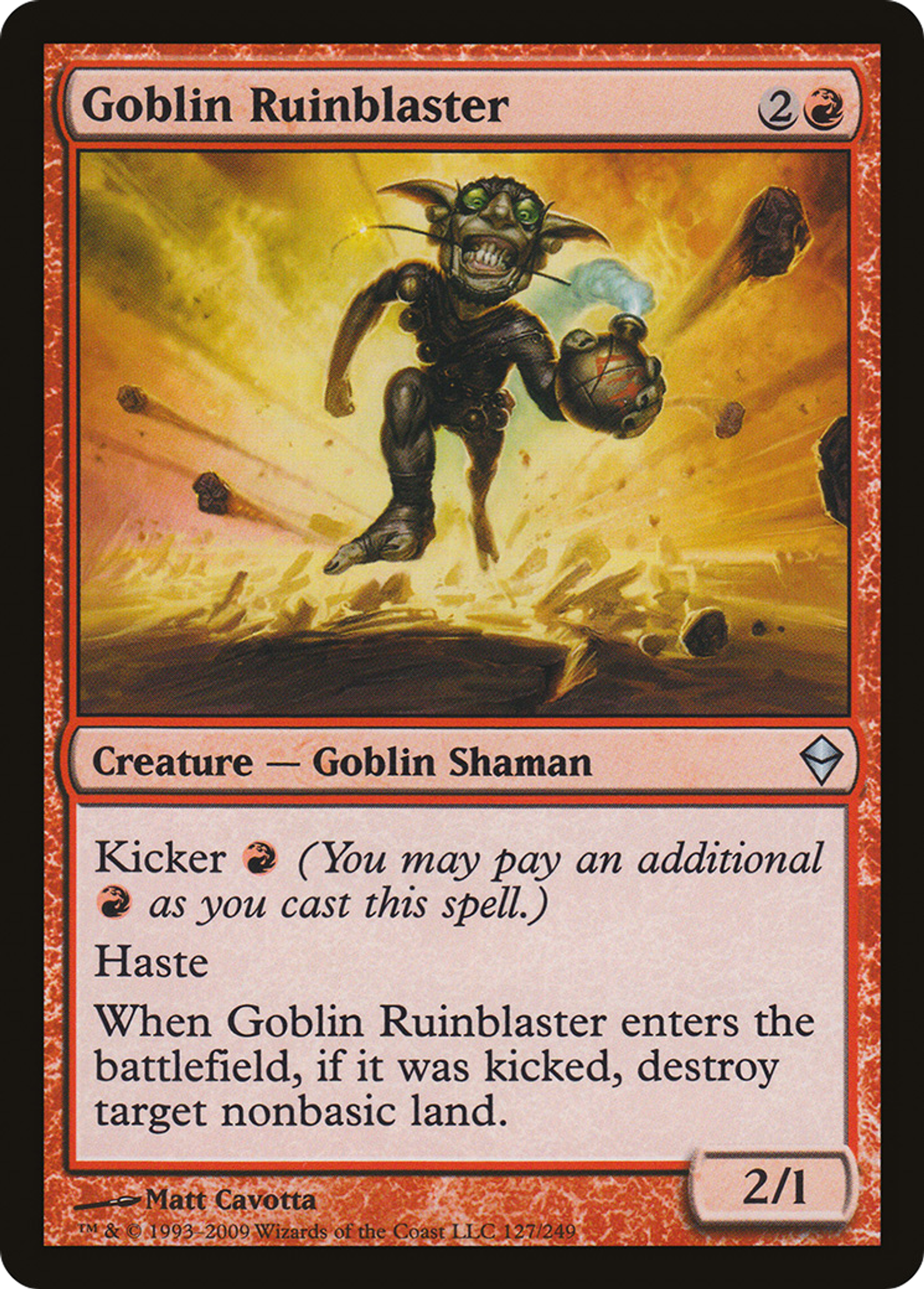 Goblin Ruinblaster — Zendikar — Magic: The Gathering