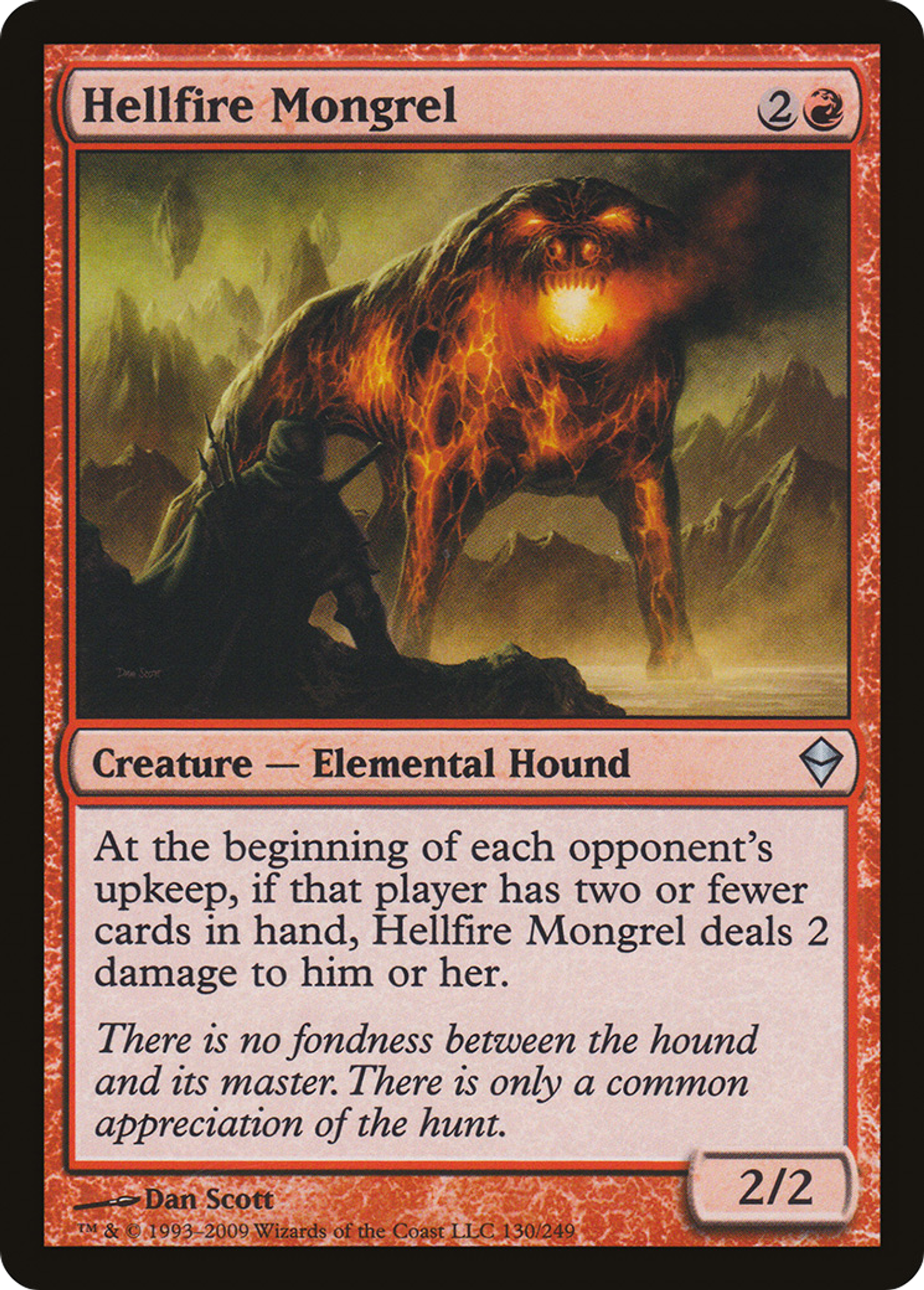 Hellfire Mongrel — Zendikar — Magic: The Gathering