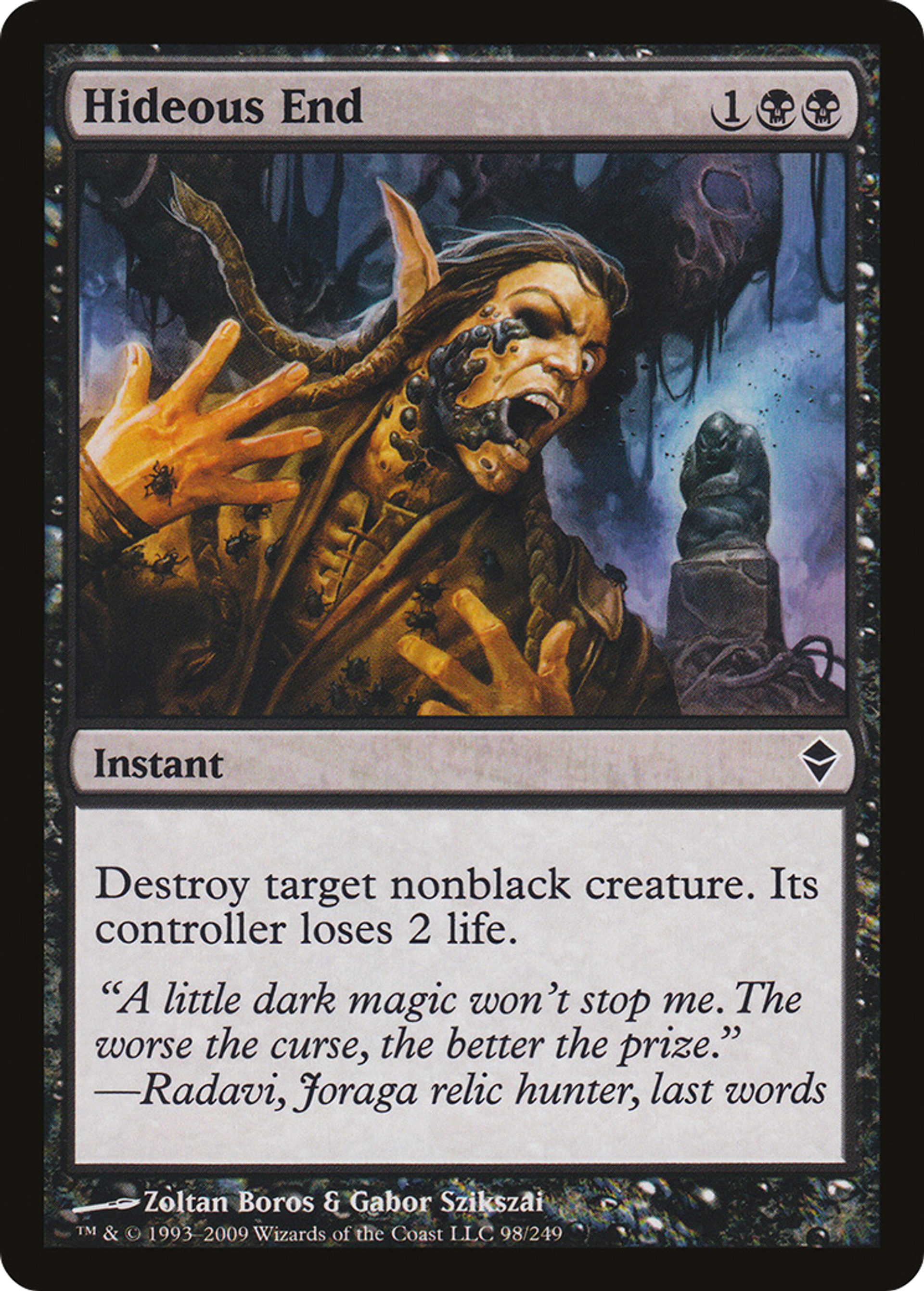 Hideous End — Zendikar — Magic: The Gathering