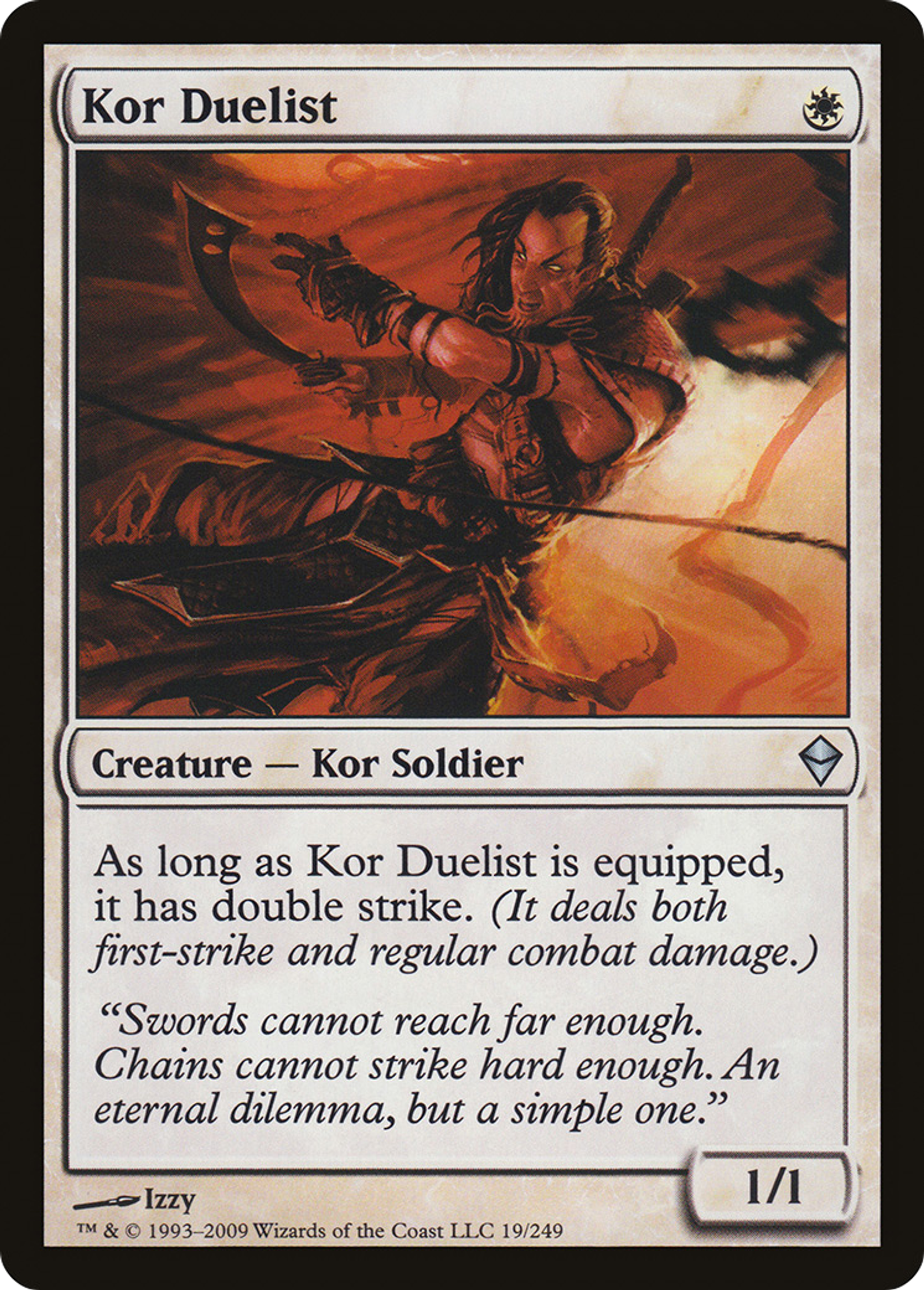 Kor Duelist — Zendikar — Magic: The Gathering