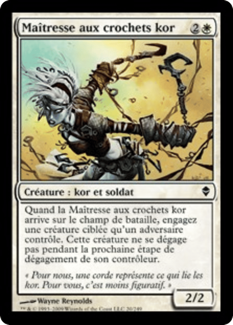 Maîtresse aux crochets kor — Zendikar — Magic: The Gathering