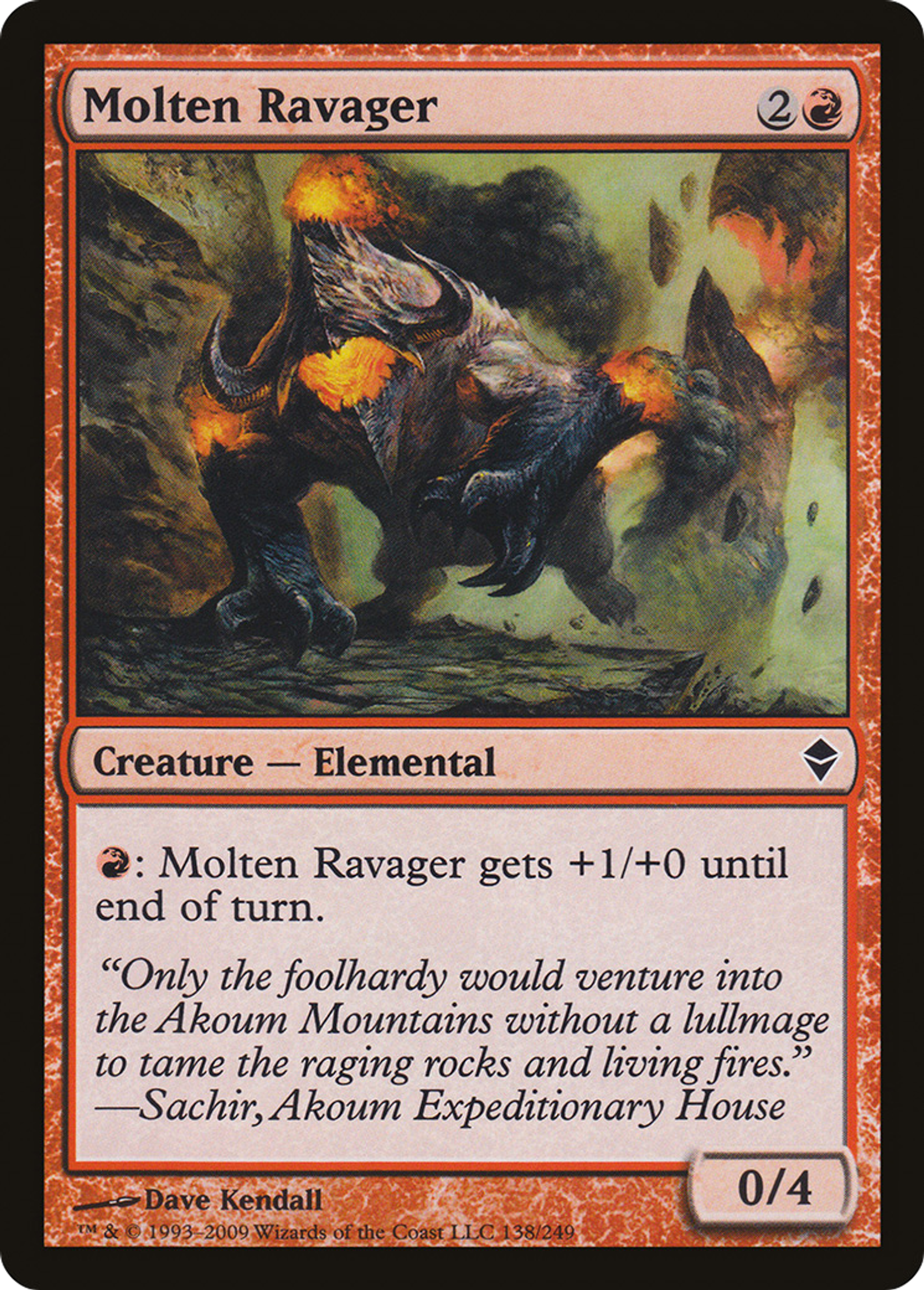 Dévastateur en fusion — Zendikar — Magic: The Gathering