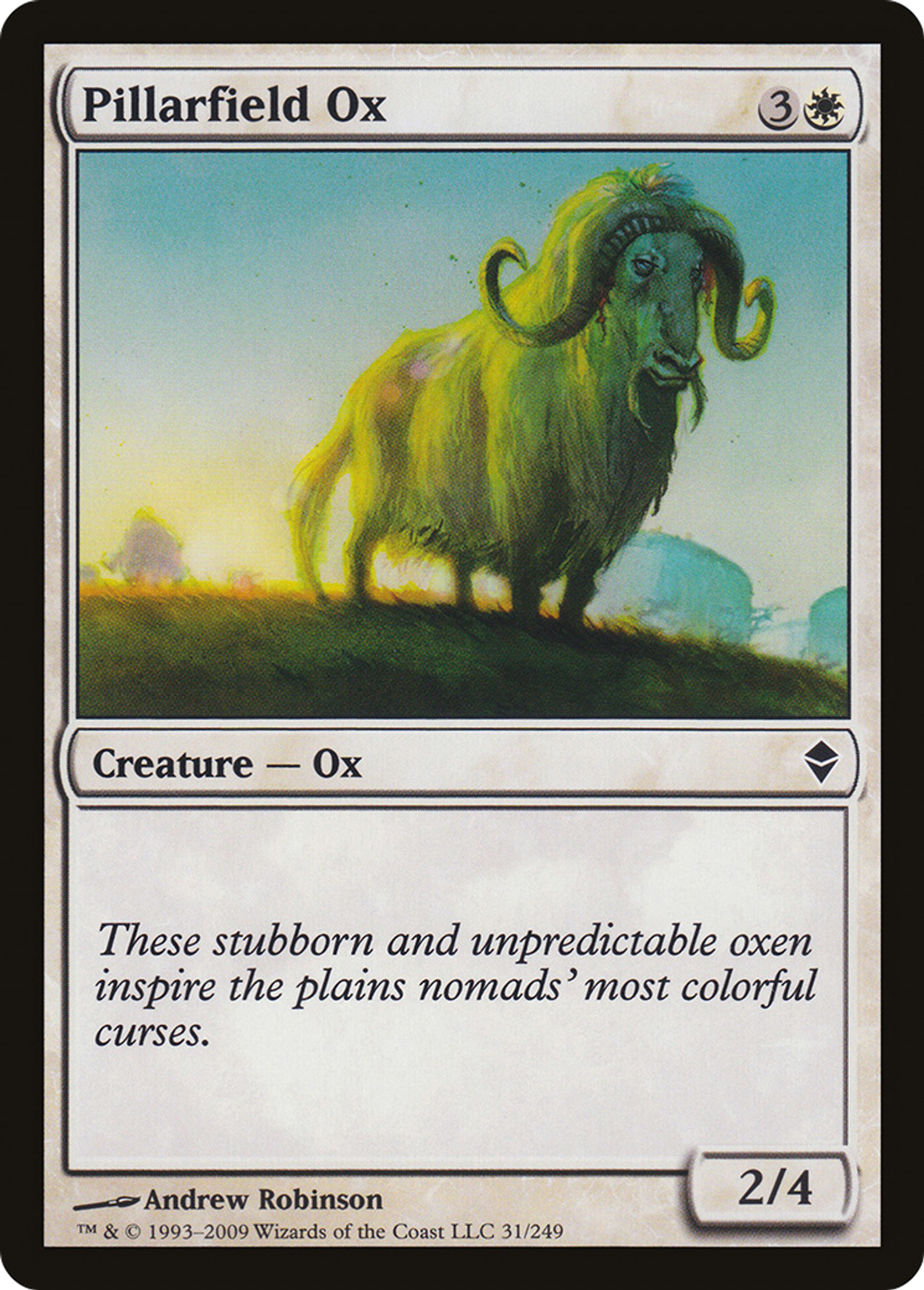 Pillarfield Ox — Zendikar — Magic: The Gathering