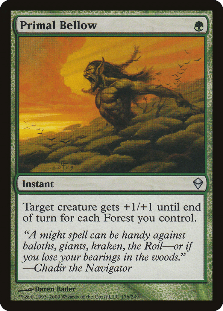 Primal Bellow — Zendikar — Magic: The Gathering
