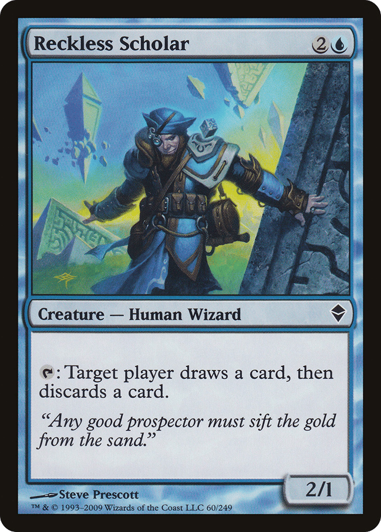 Reckless Scholar — Zendikar — Magic: The Gathering
