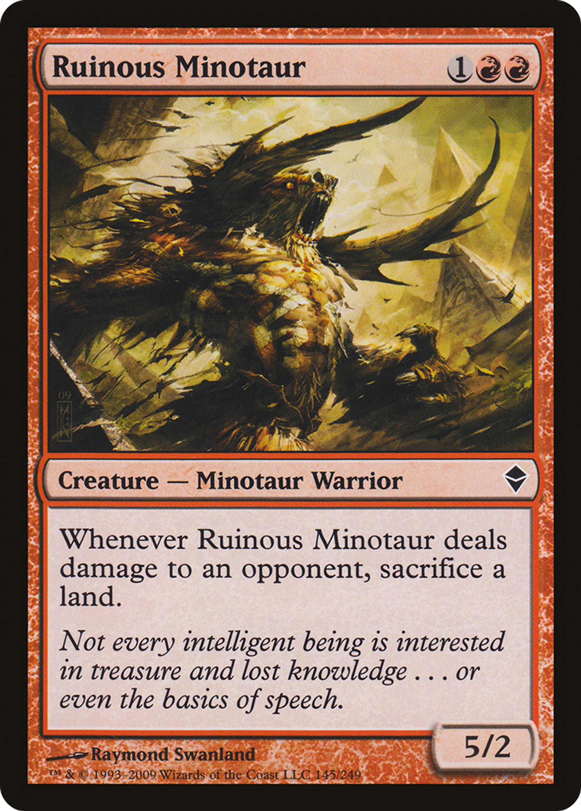 Ruinous Minotaur — Zendikar — Magic: The Gathering