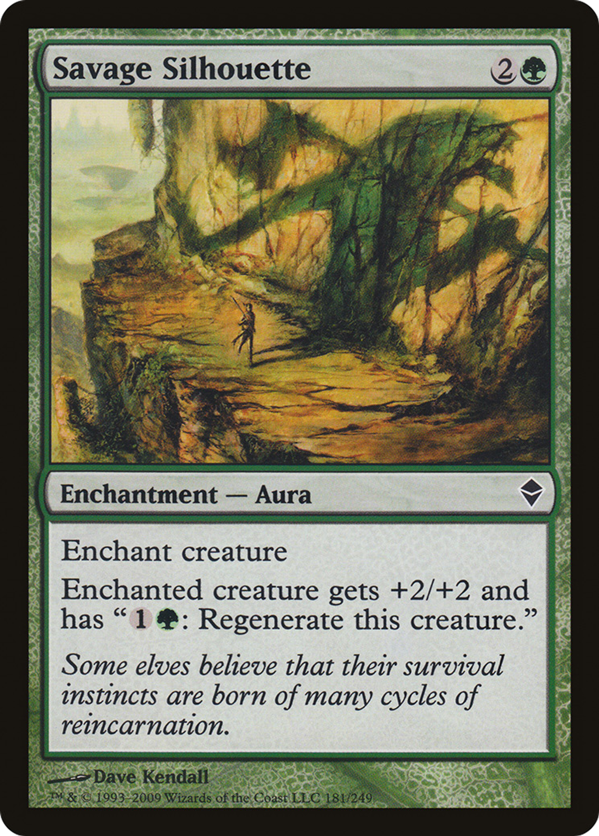 Savage Silhouette — Zendikar — Magic: The Gathering