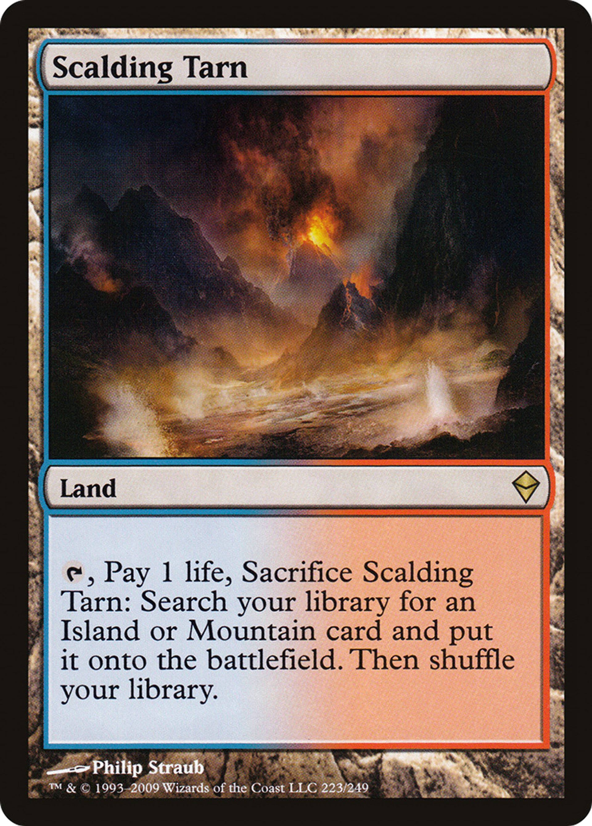Lac de montagne bouillant — Zendikar — Magic: The Gathering