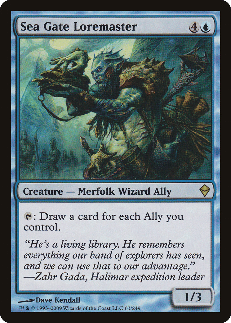 Sea Gate Loremaster — Zendikar — Magic: The Gathering