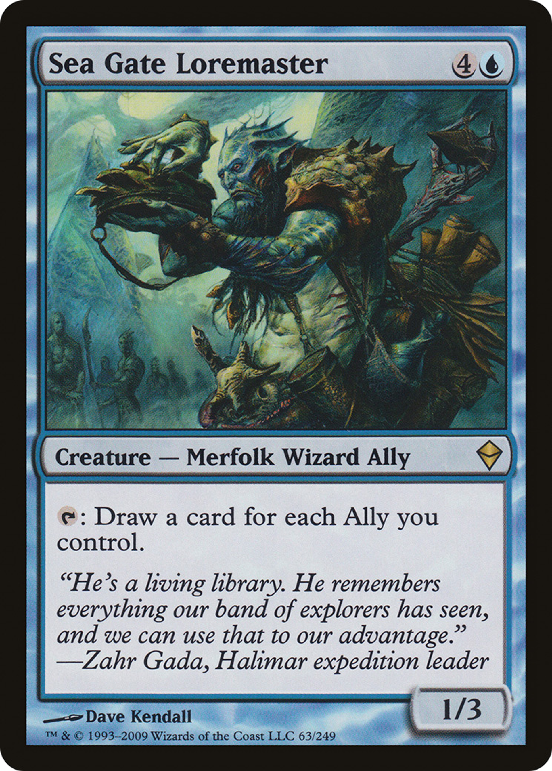 Sea Gate Loremaster — Zendikar — Magic: The Gathering
