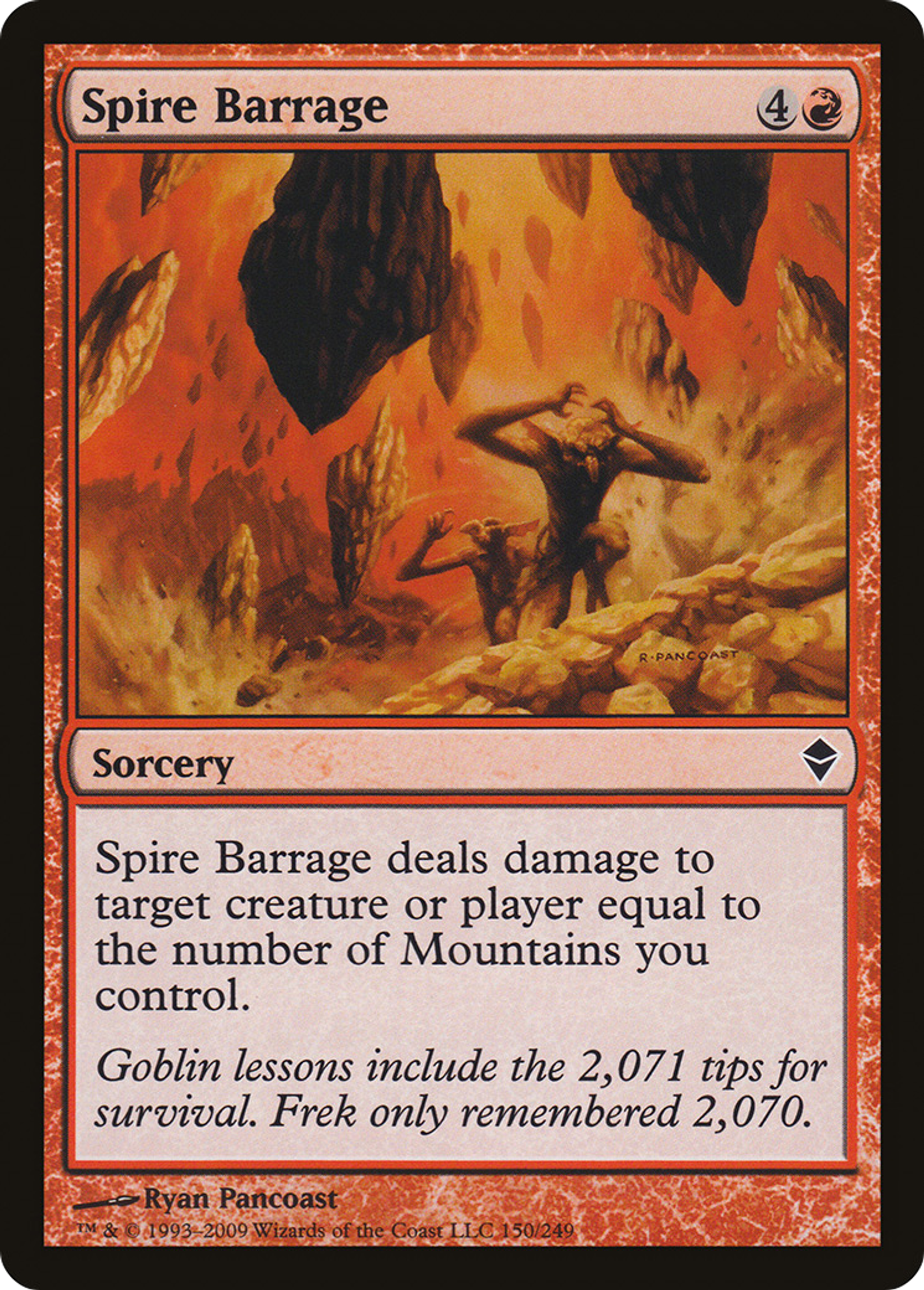 Spire Barrage — Zendikar — Magic: The Gathering