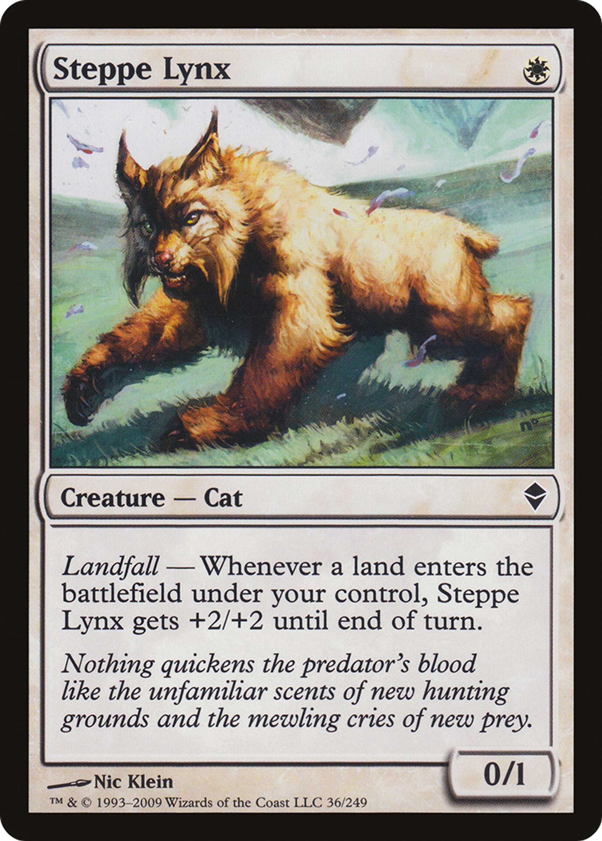 Steppe Lynx — Zendikar — Magic: The Gathering