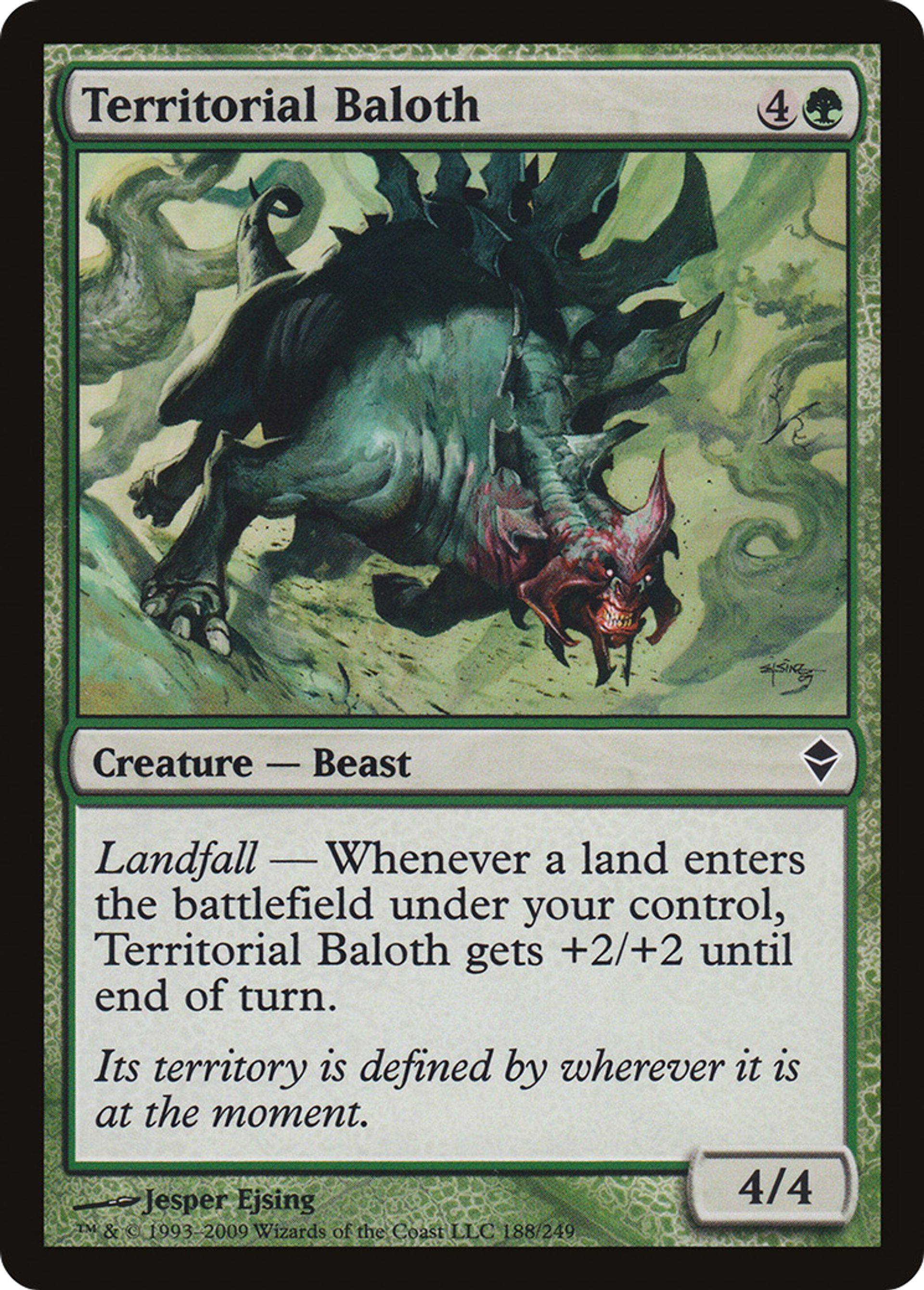 Territorial Baloth — Zendikar — Magic: The Gathering