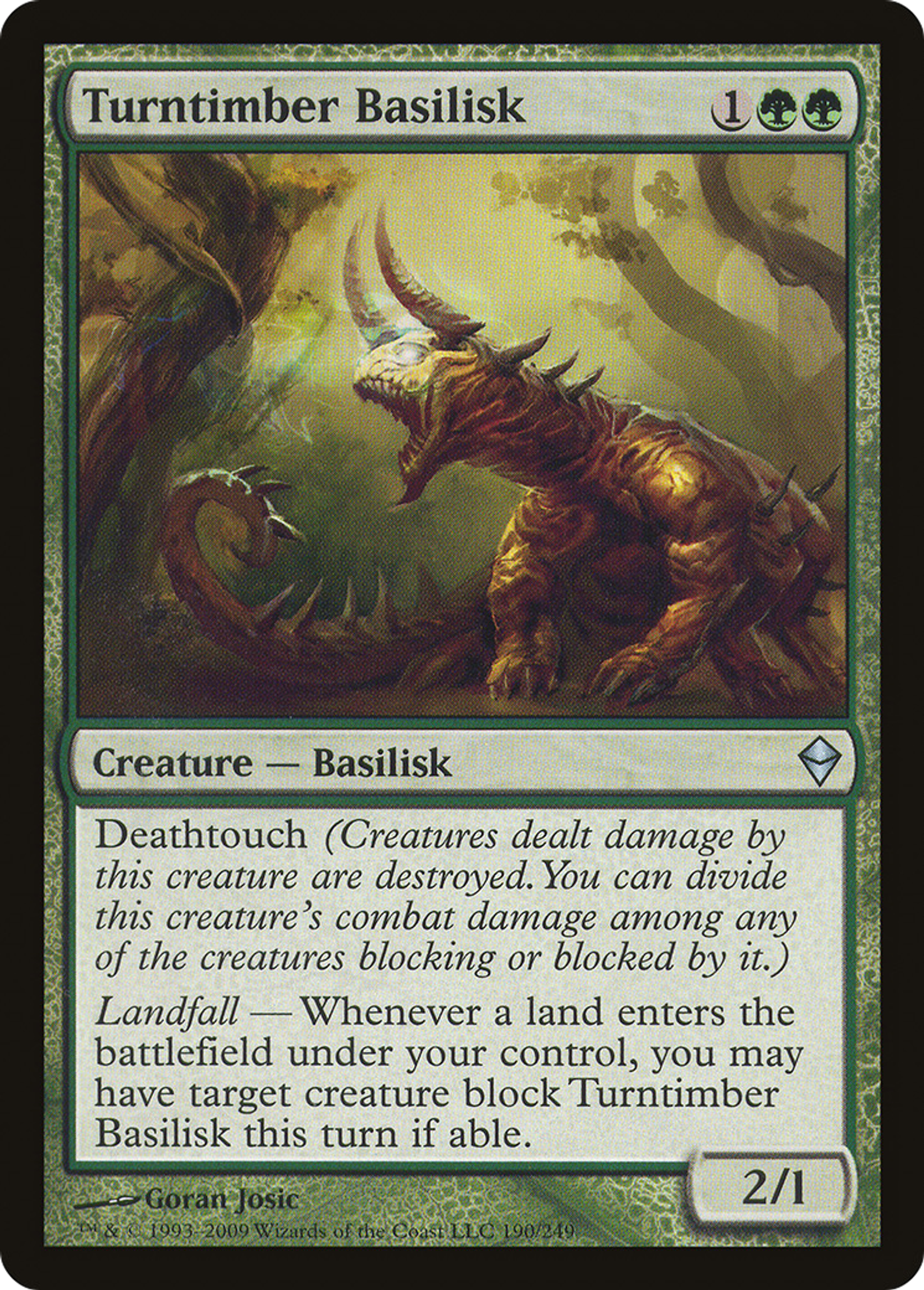 Turntimber Basilisk — Zendikar — Magic: The Gathering