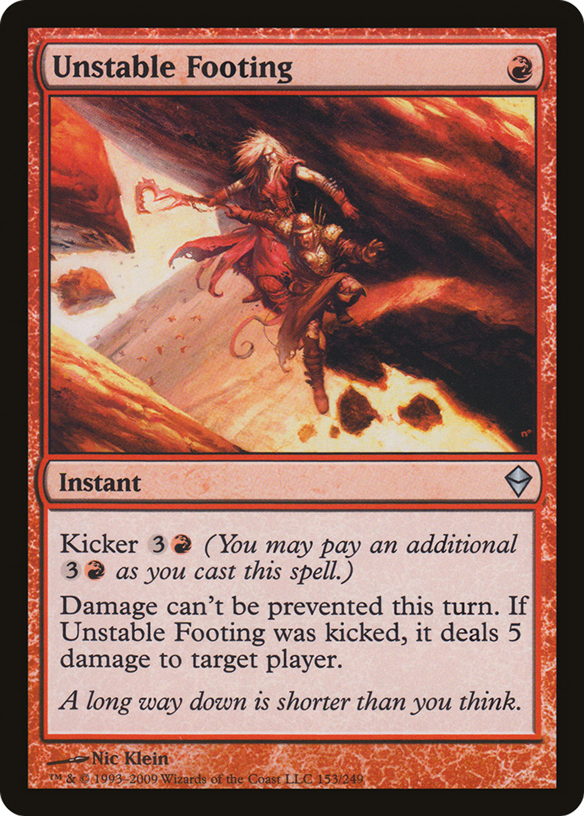 Unstable Footing — Zendikar — Magic: The Gathering