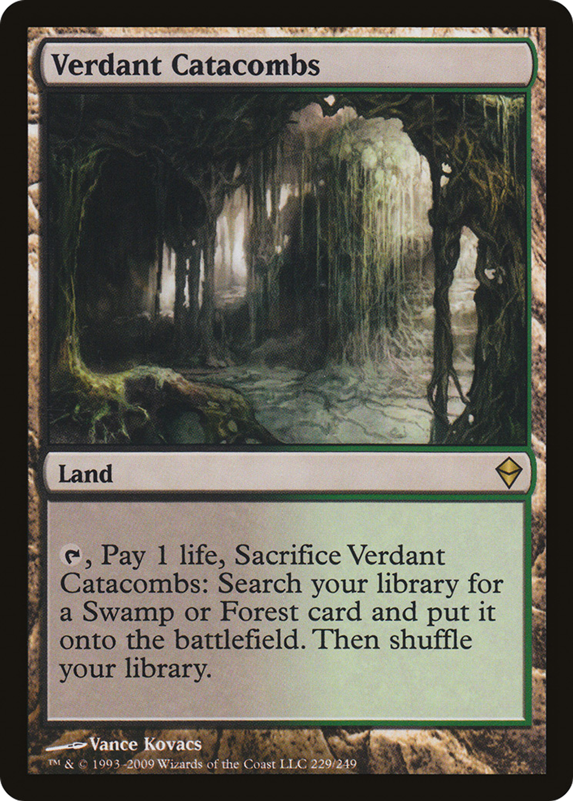 Catacombes verdoyantes — Zendikar — Magic: The Gathering