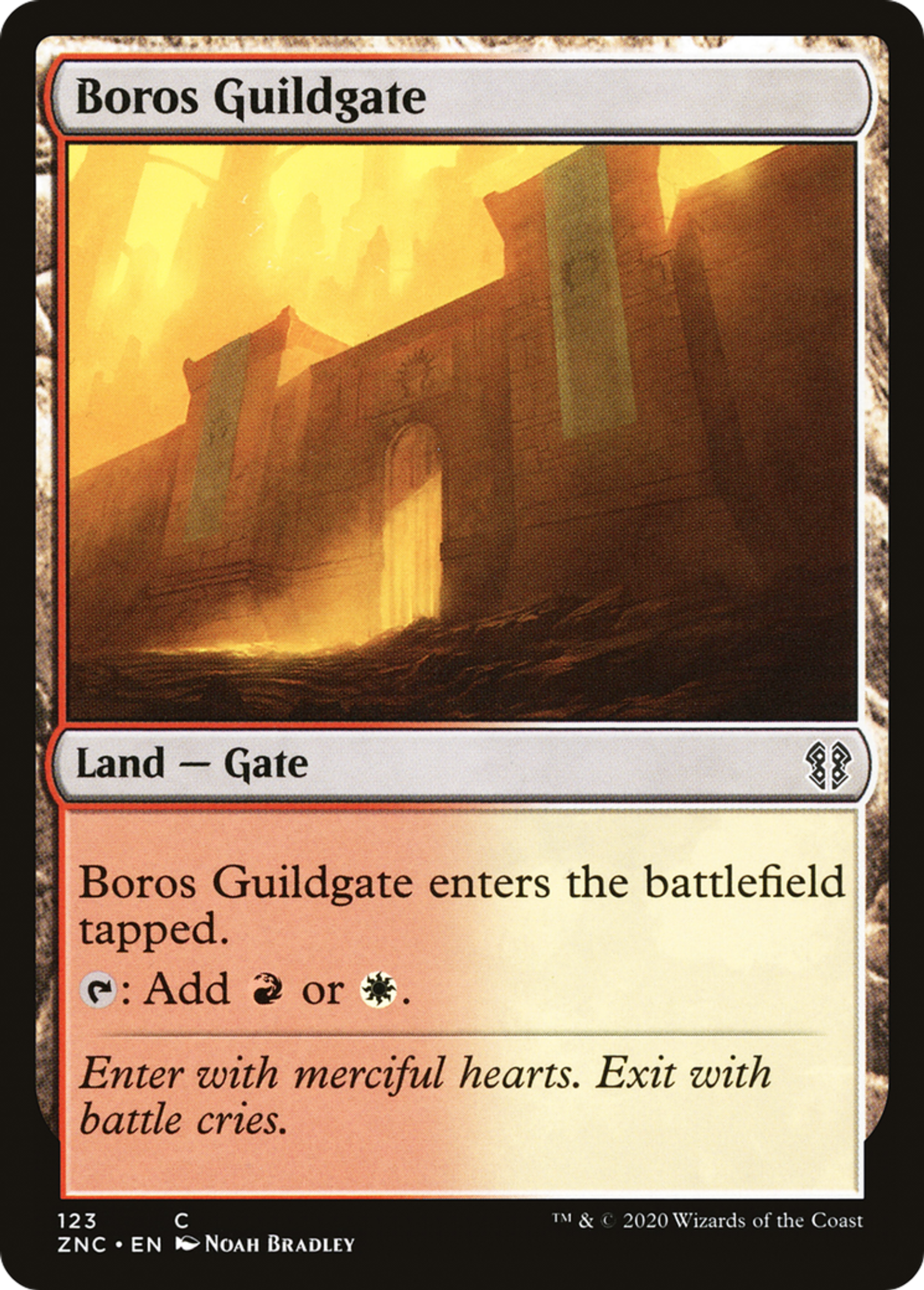 Porte de la guilde de Boros — Zendikar Rising Commander — Magic: The Gathering