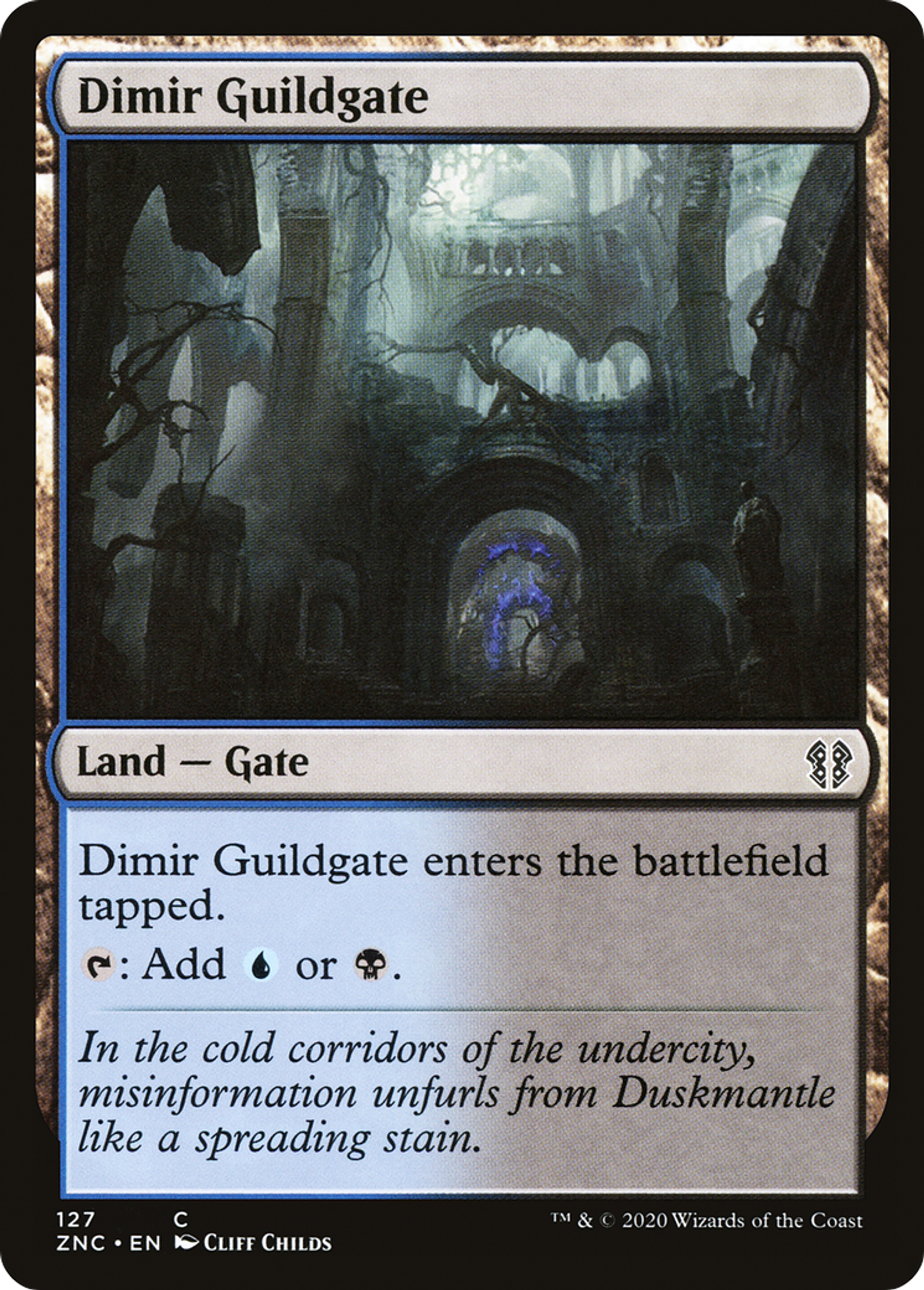 Porte de la guilde de Dimir — Zendikar Rising Commander — Magic: The Gathering