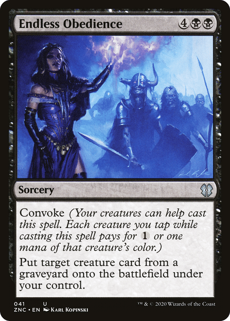 Endless Obedience — Zendikar Rising Commander — Magic: The Gathering