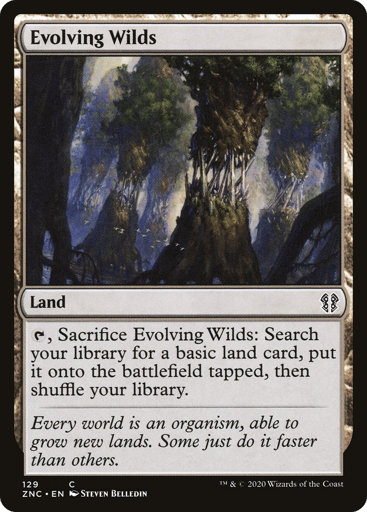 Evolving Wilds — Zendikar Rising Commander — Magic: The Gathering