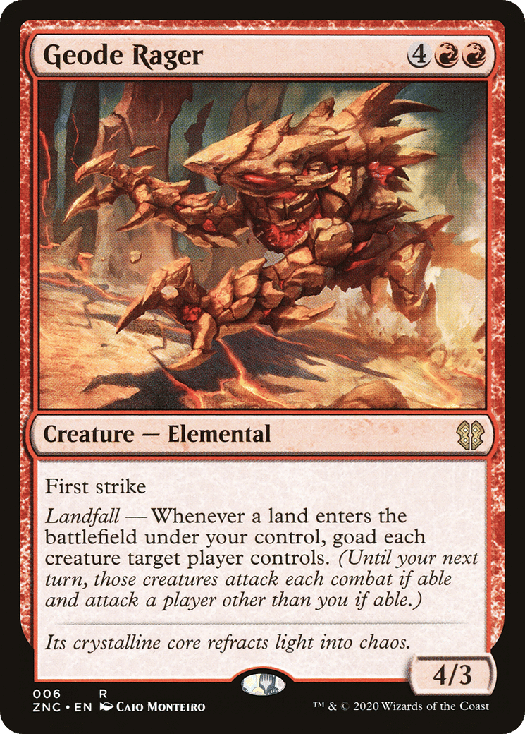 Geode Rager — Zendikar Rising Commander — Magic: The Gathering