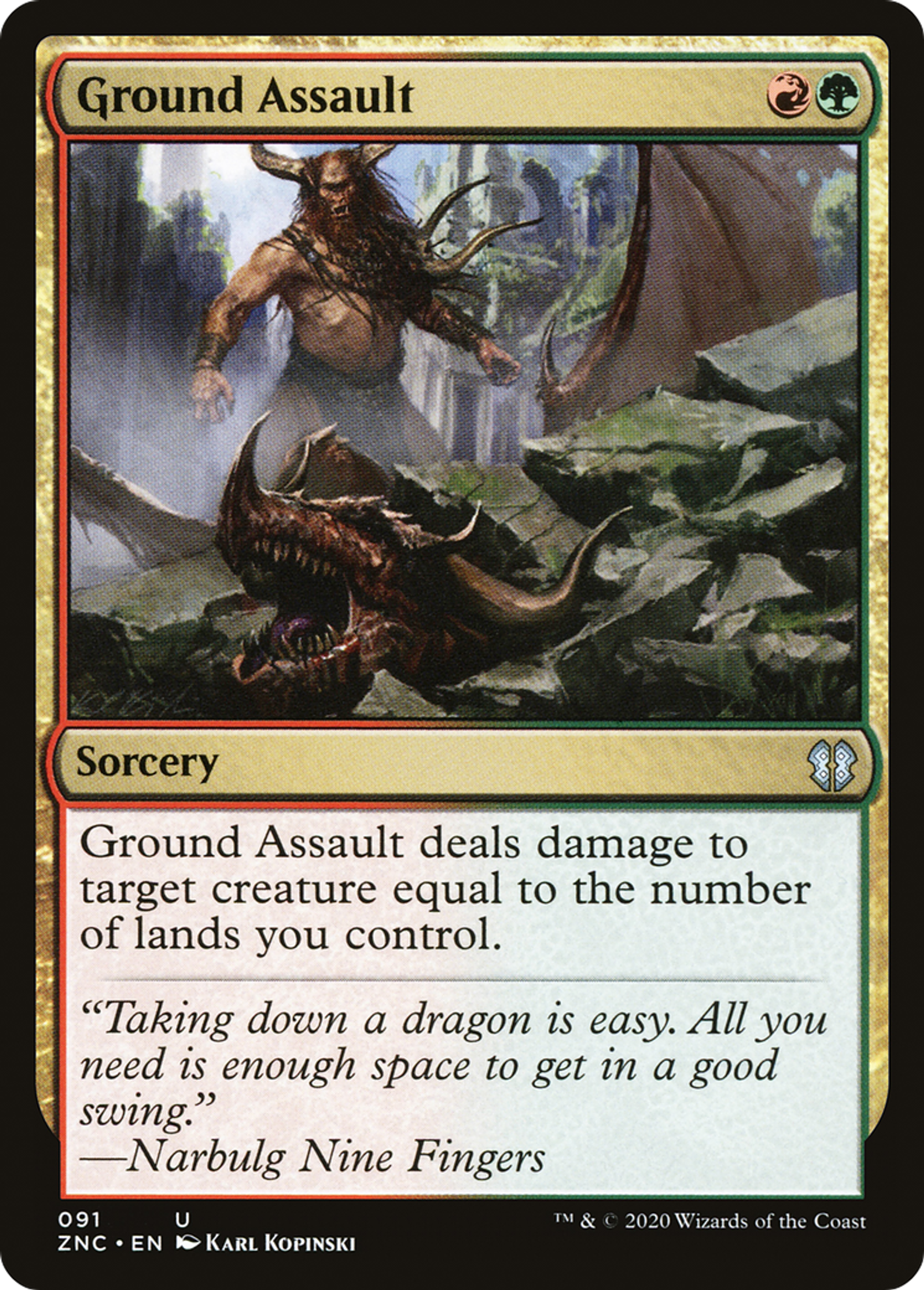 Assaut terrestre — Zendikar Rising Commander — Magic: The Gathering