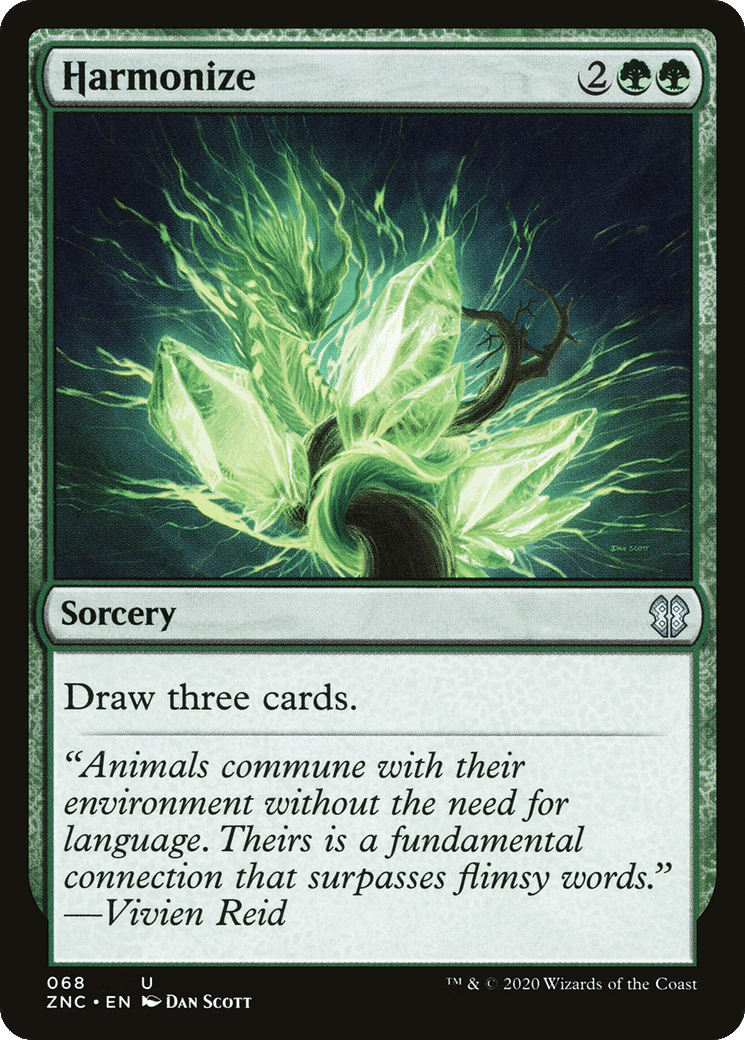 Harmonize — Zendikar Rising Commander — Magic: The Gathering