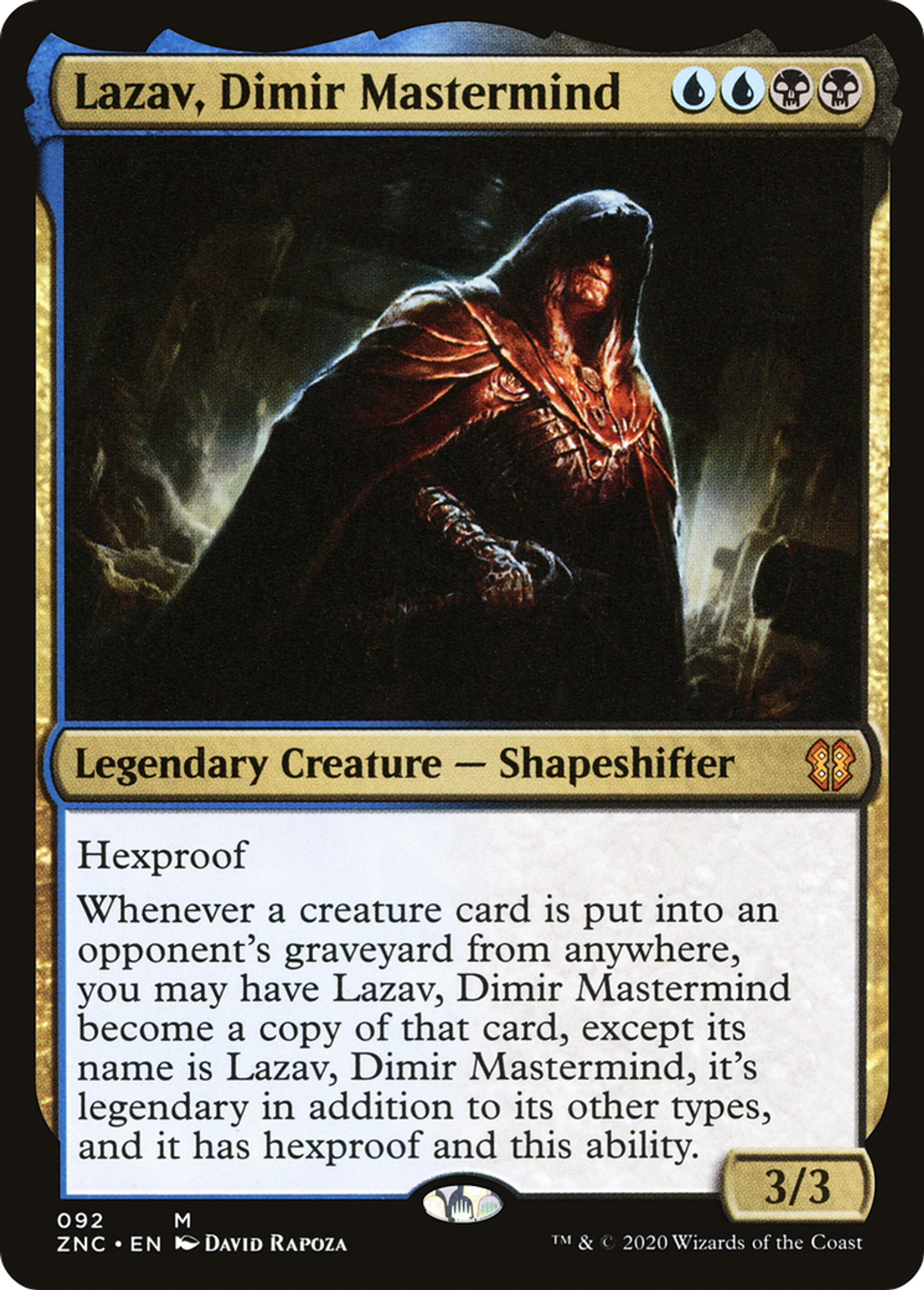Lazav, érudit de Dimir — Zendikar Rising Commander — Magic: The Gathering