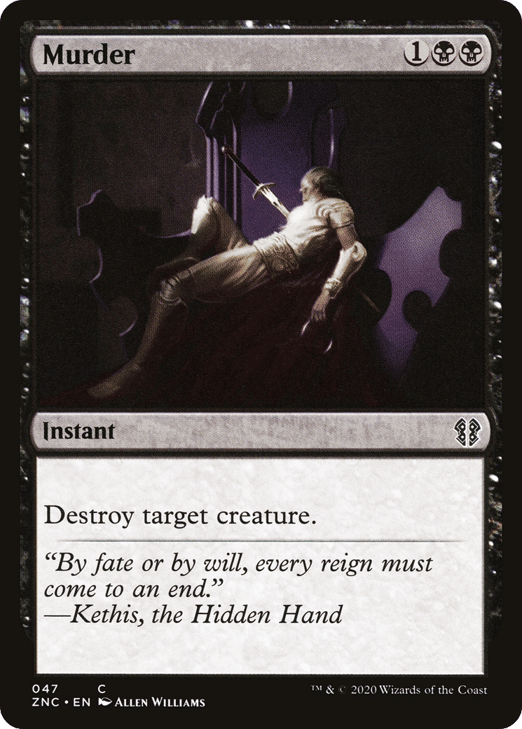 Murder — Zendikar Rising Commander — Magic: The Gathering