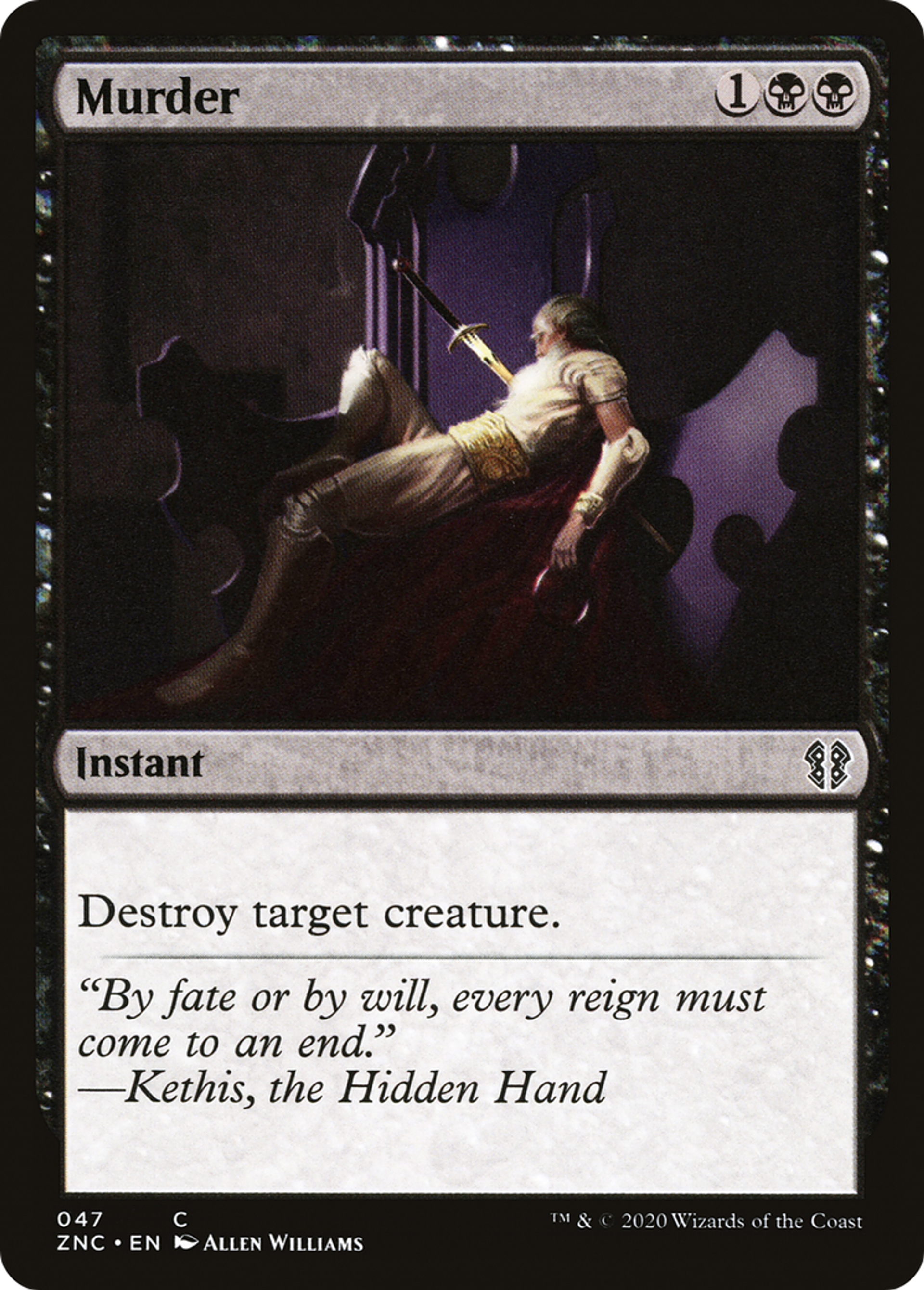 Murder — Zendikar Rising Commander — Magic: The Gathering
