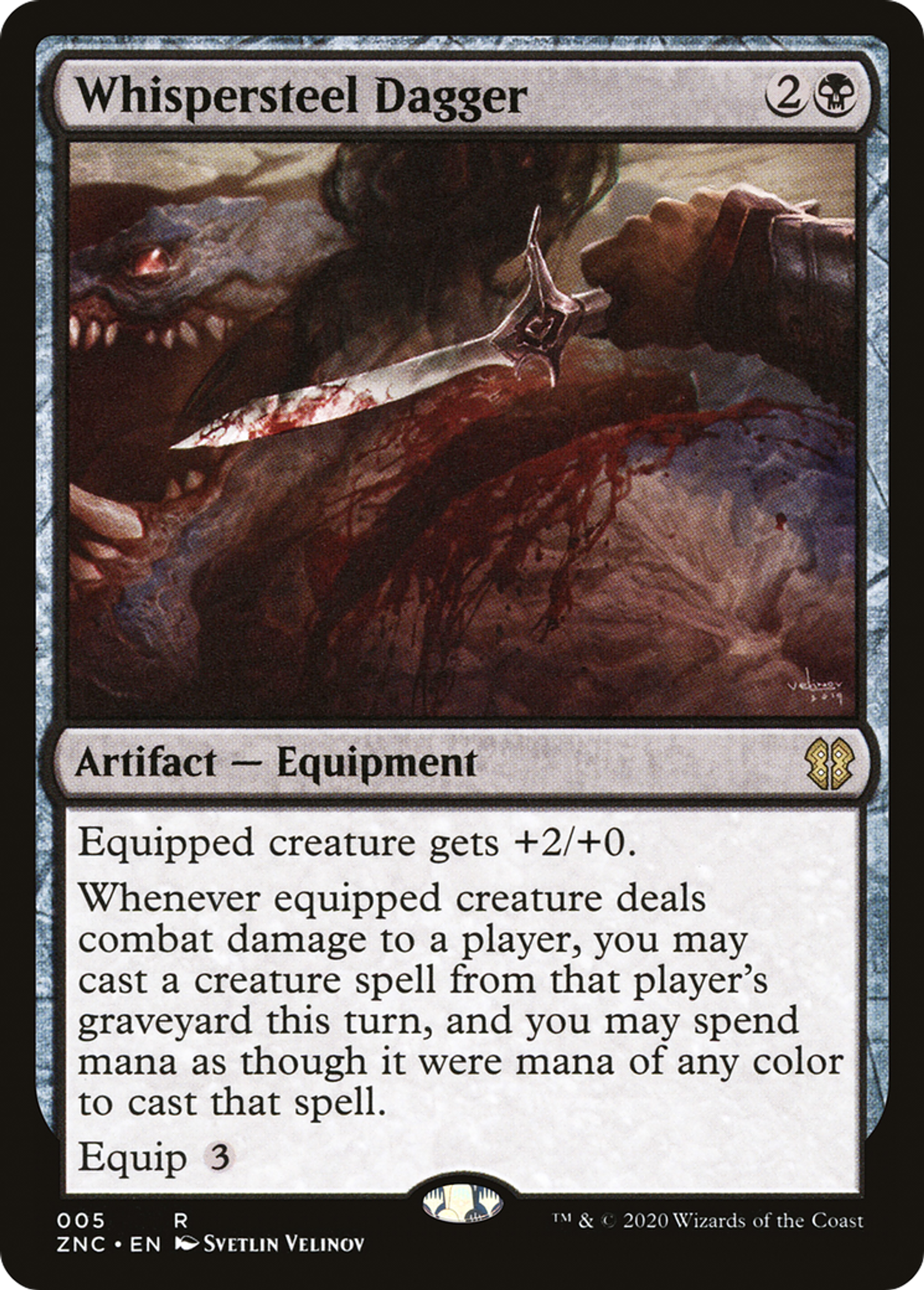 Whispersteel Dagger — Zendikar Rising Commander — Magic: The Gathering