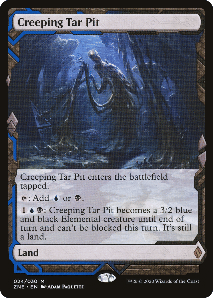 Creeping Tar Pit — Zendikar Rising Expeditions — Magic: The Gathering