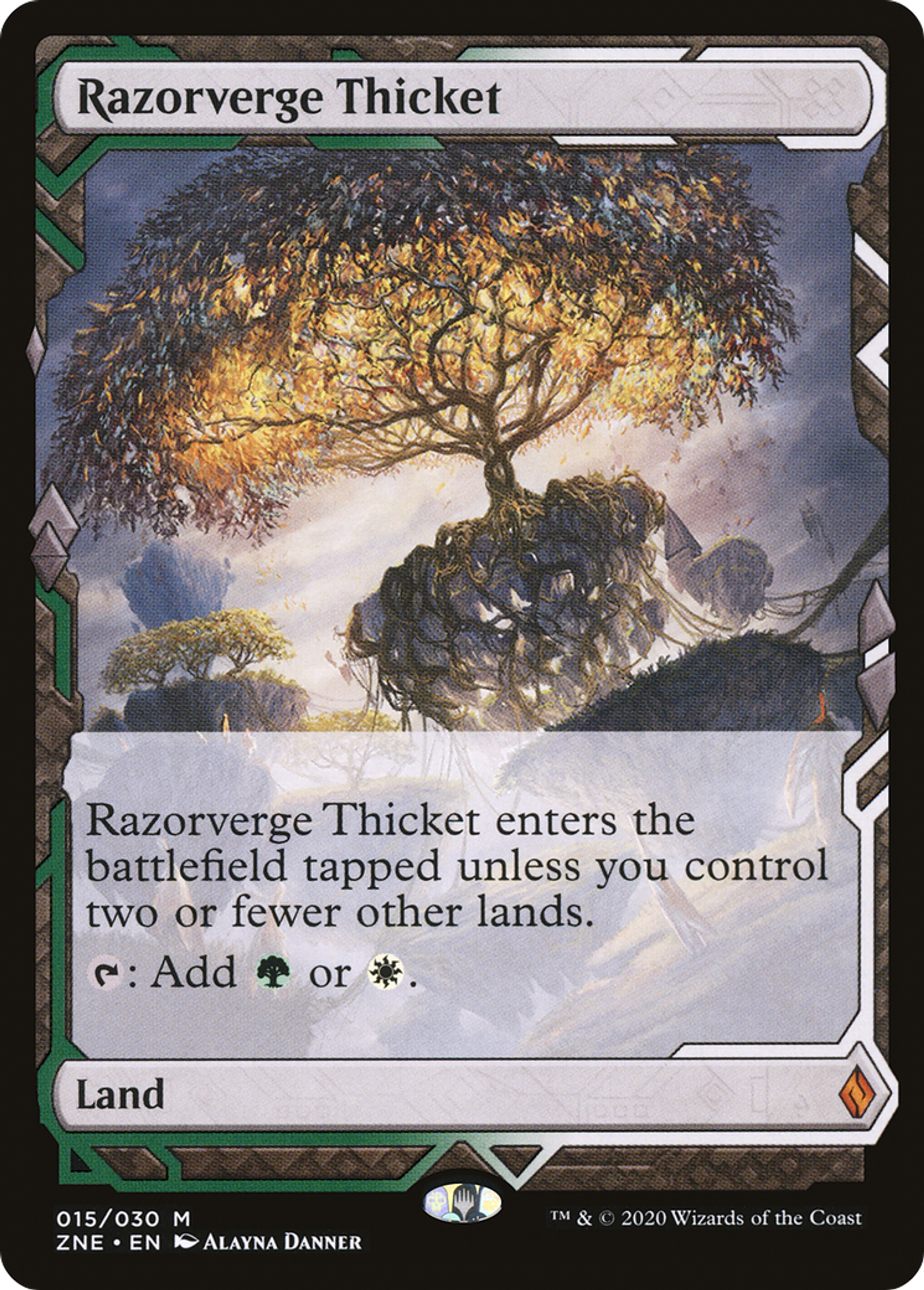 Razorverge Thicket — Zendikar Rising Expeditions — Magic: The Gathering
