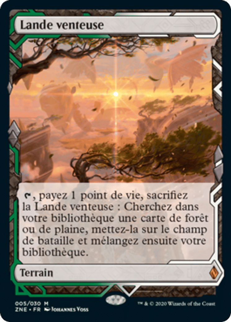 Lande venteuse — Zendikar Rising Expeditions — Magic: The Gathering