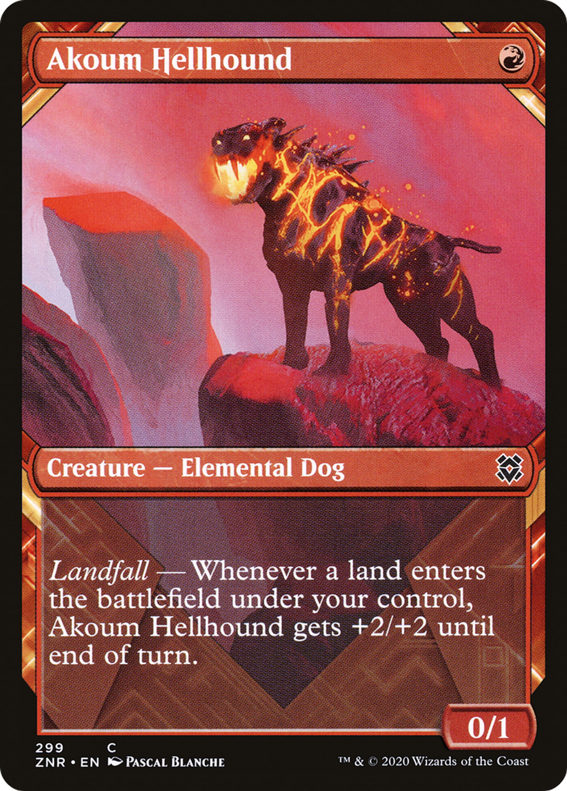 Akoum Hellhound — Zendikar Rising — Magic: The Gathering