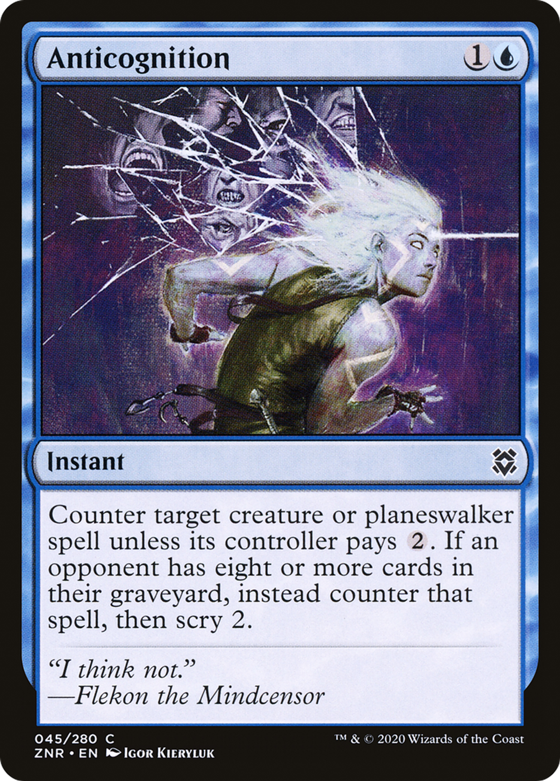 Anticognition — Zendikar Rising — Magic: The Gathering